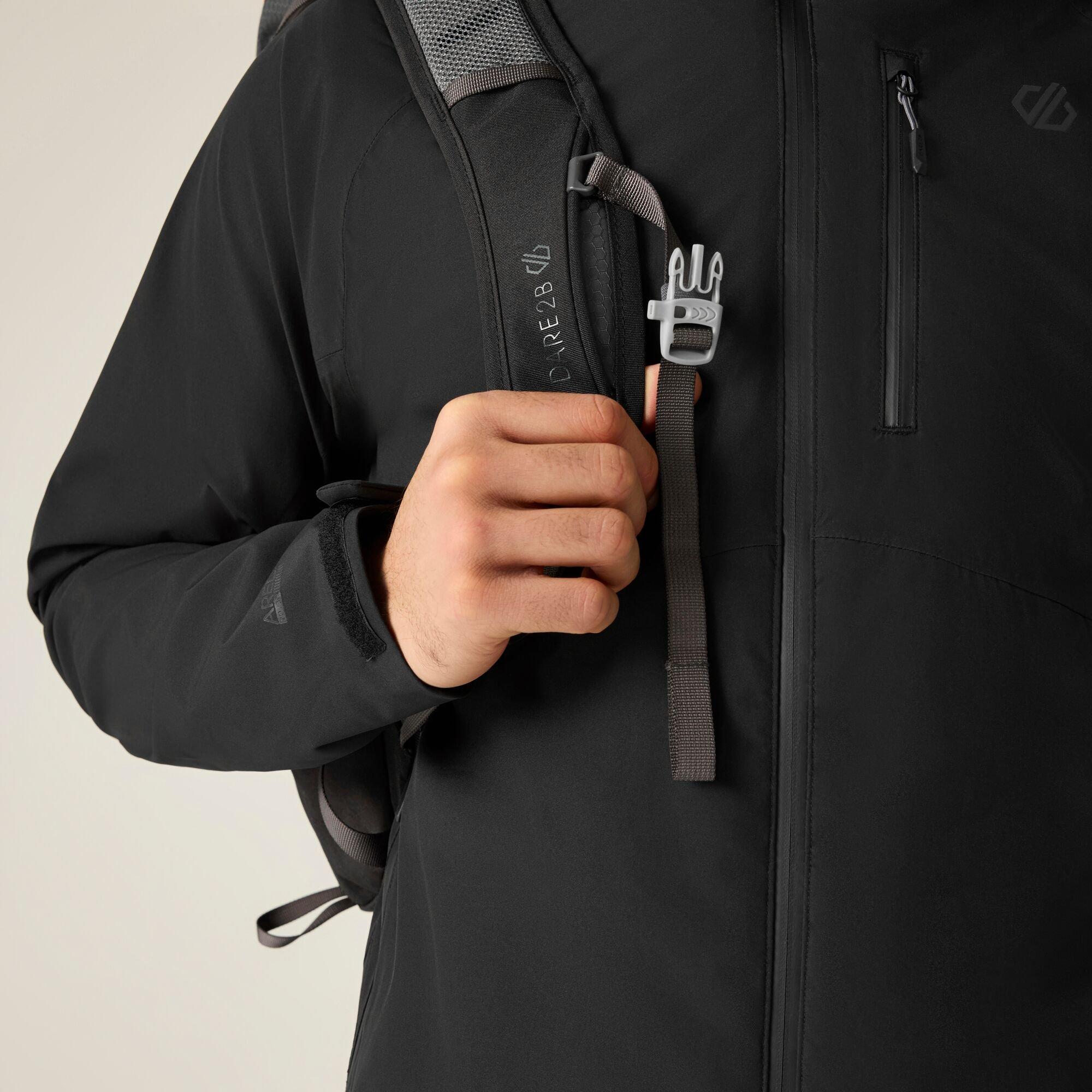 Black - Dare 2b - Mens Switch Out III Waterproof Jacket - 6