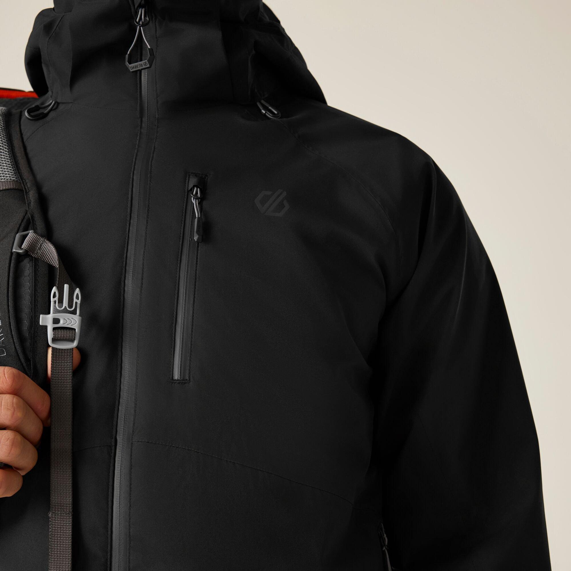 Black - Dare 2b - Mens Switch Out III Waterproof Jacket - 7