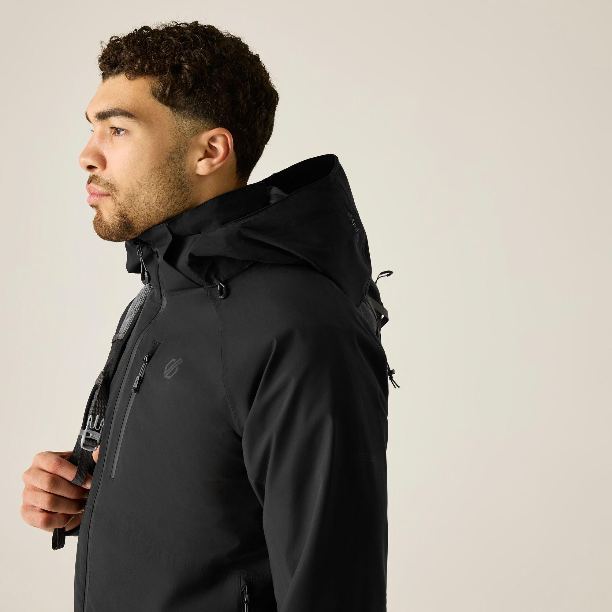 Black - Dare 2b - Mens Switch Out III Waterproof Jacket - 9