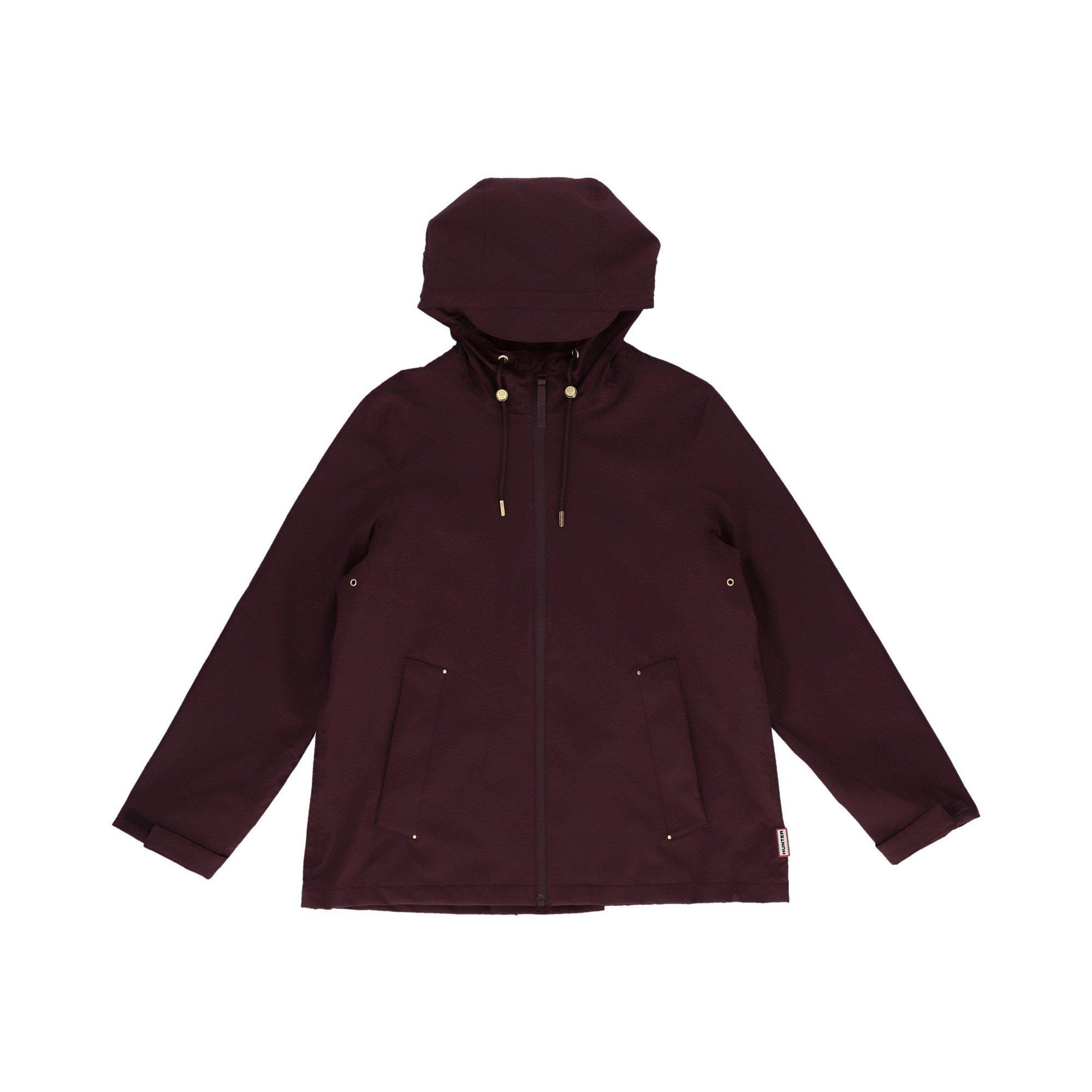 Hunter Original Lightweight Waterproof Sealed Seams Hooded Jacket, Red, Size S, Women - Image 2