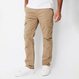 Threadbare Cotton Cargo Trousers With Stretch