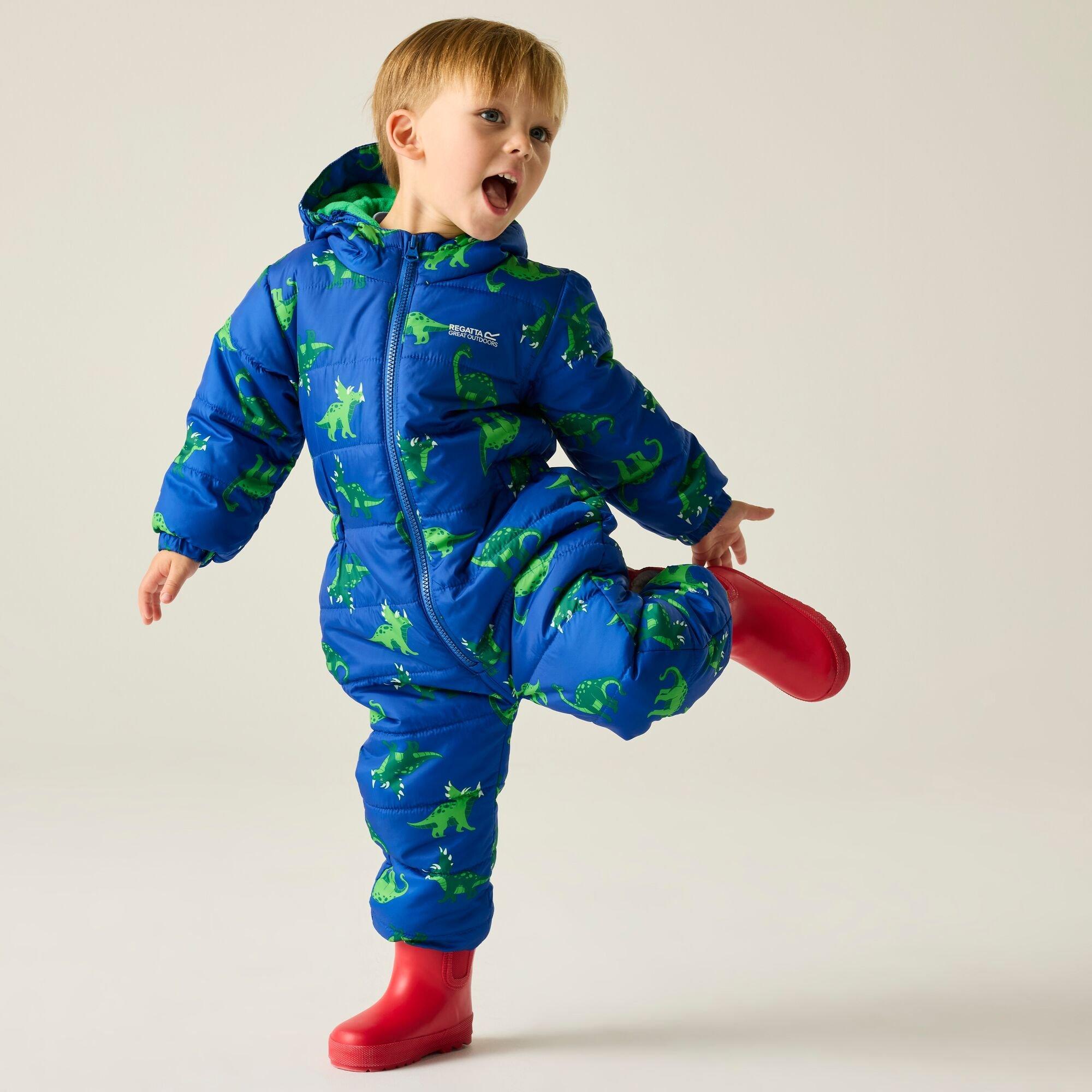 Olympian Blue D - Regatta - Kids Penrose Waterproof Puddlesuit - 3