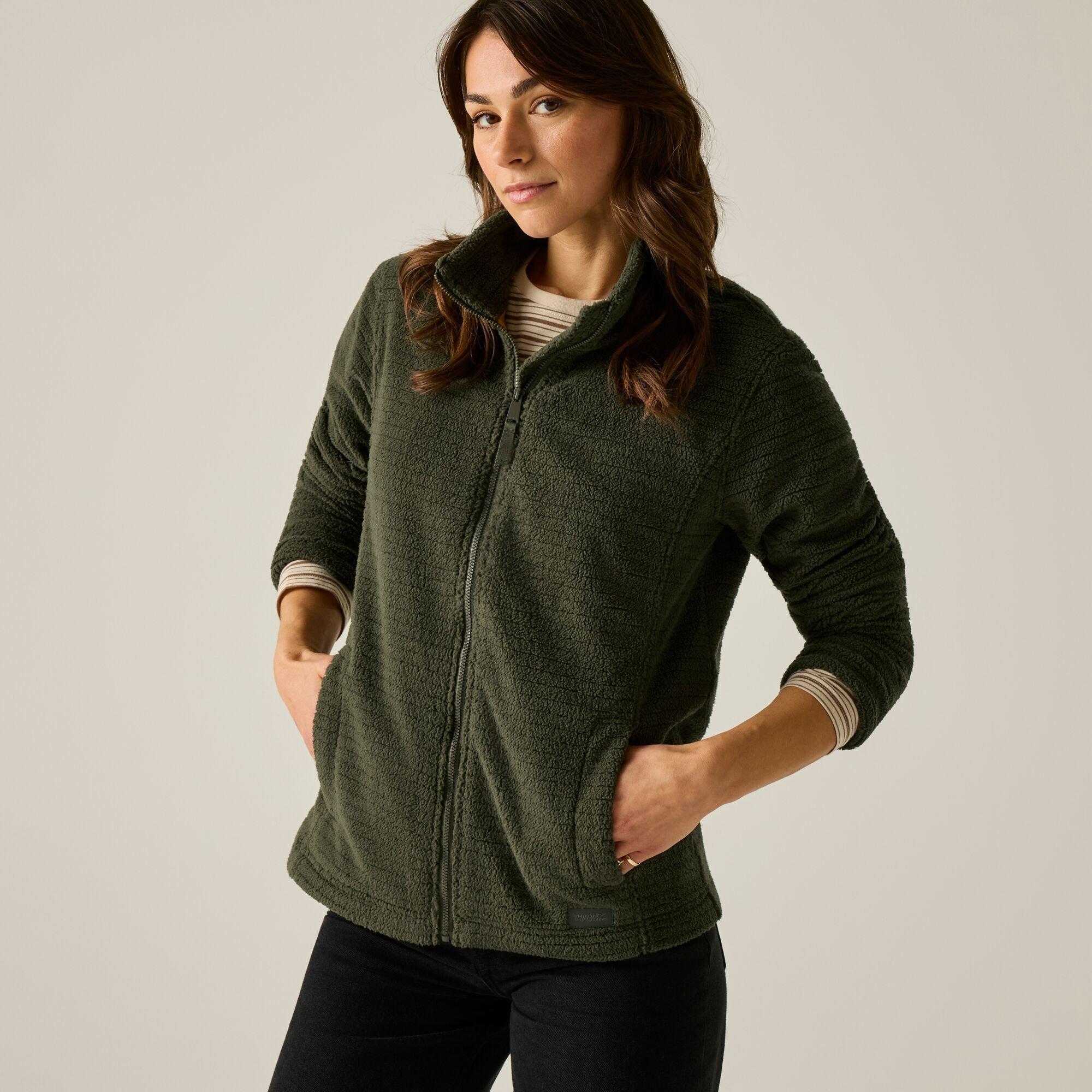 Dark Khaki - Regatta - Womens Heidy Full Zip Fleece - 2