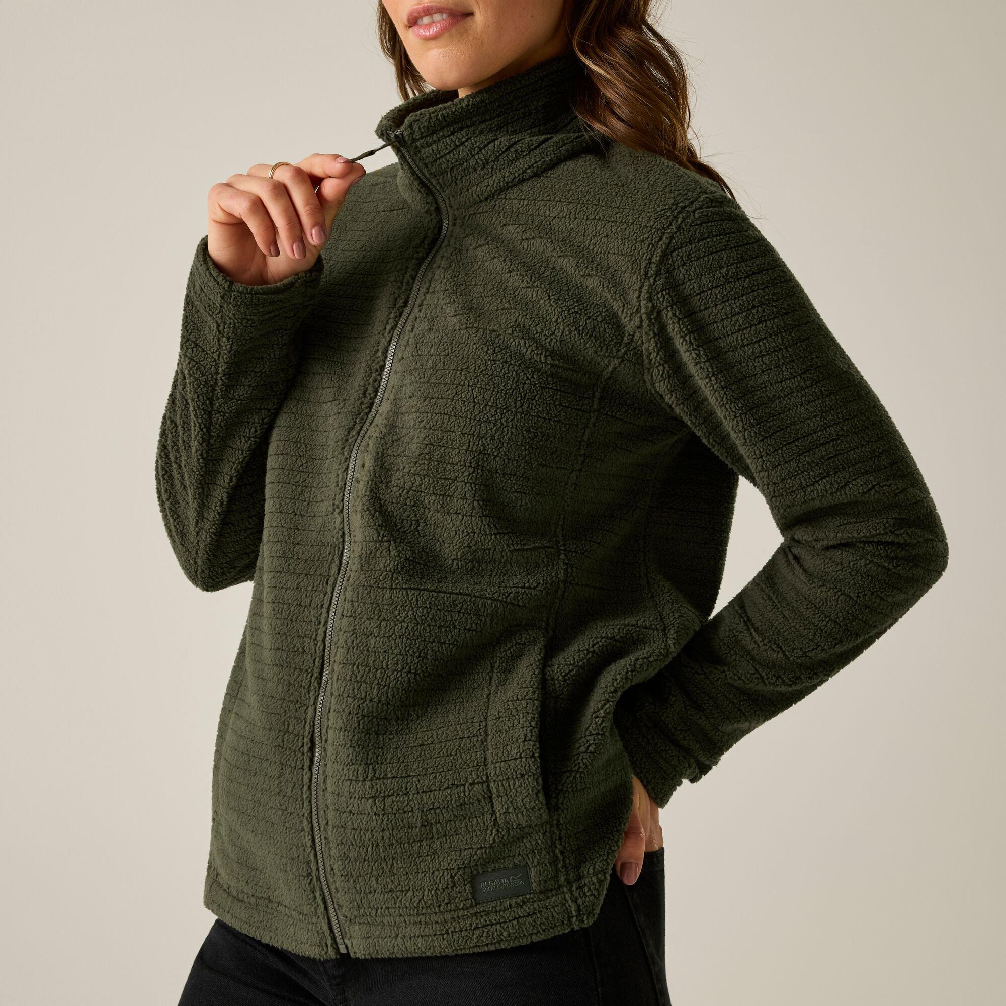 Dark Khaki - Regatta - Womens Heidy Full Zip Fleece - 5