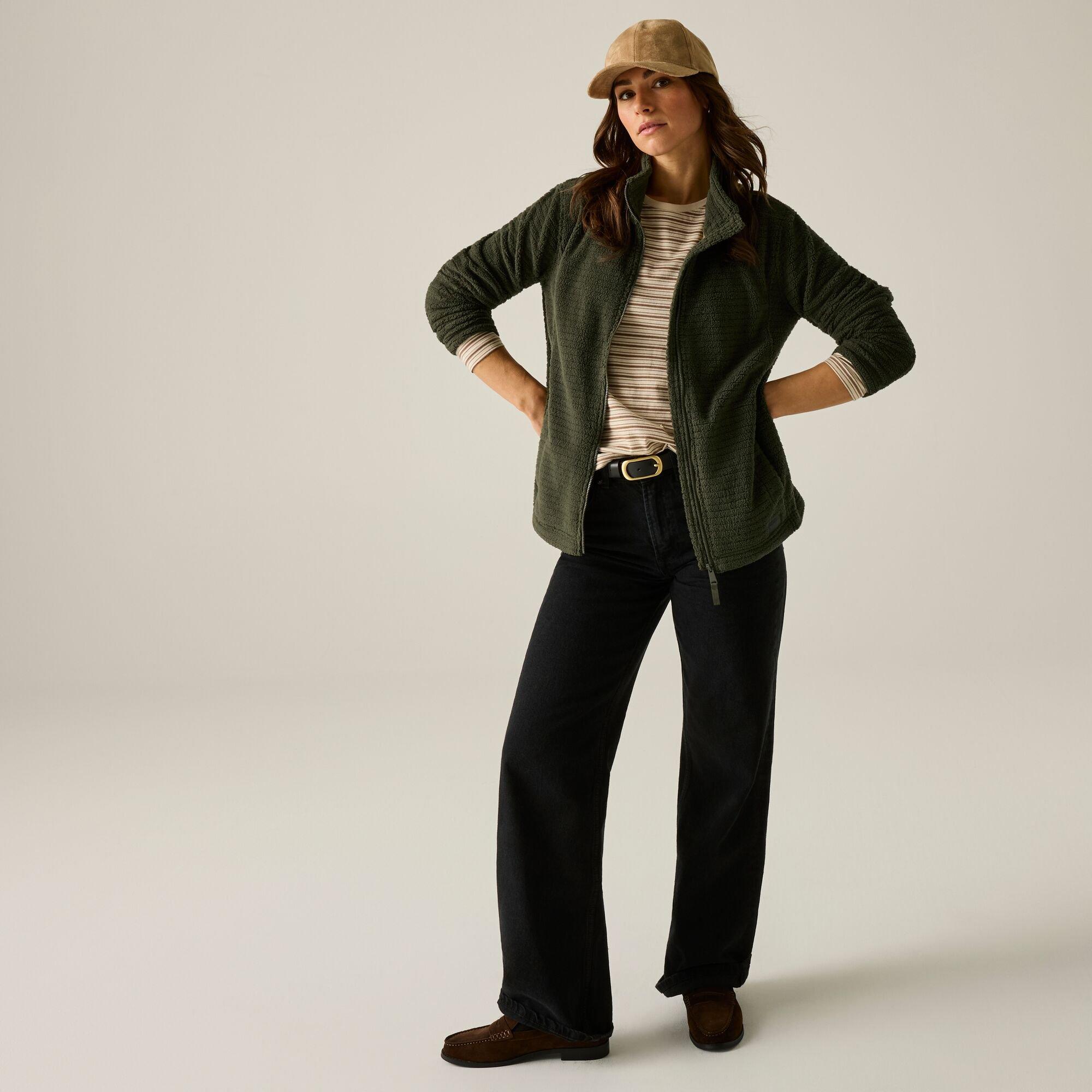 Dark Khaki - Regatta - Womens Heidy Full Zip Fleece - 6