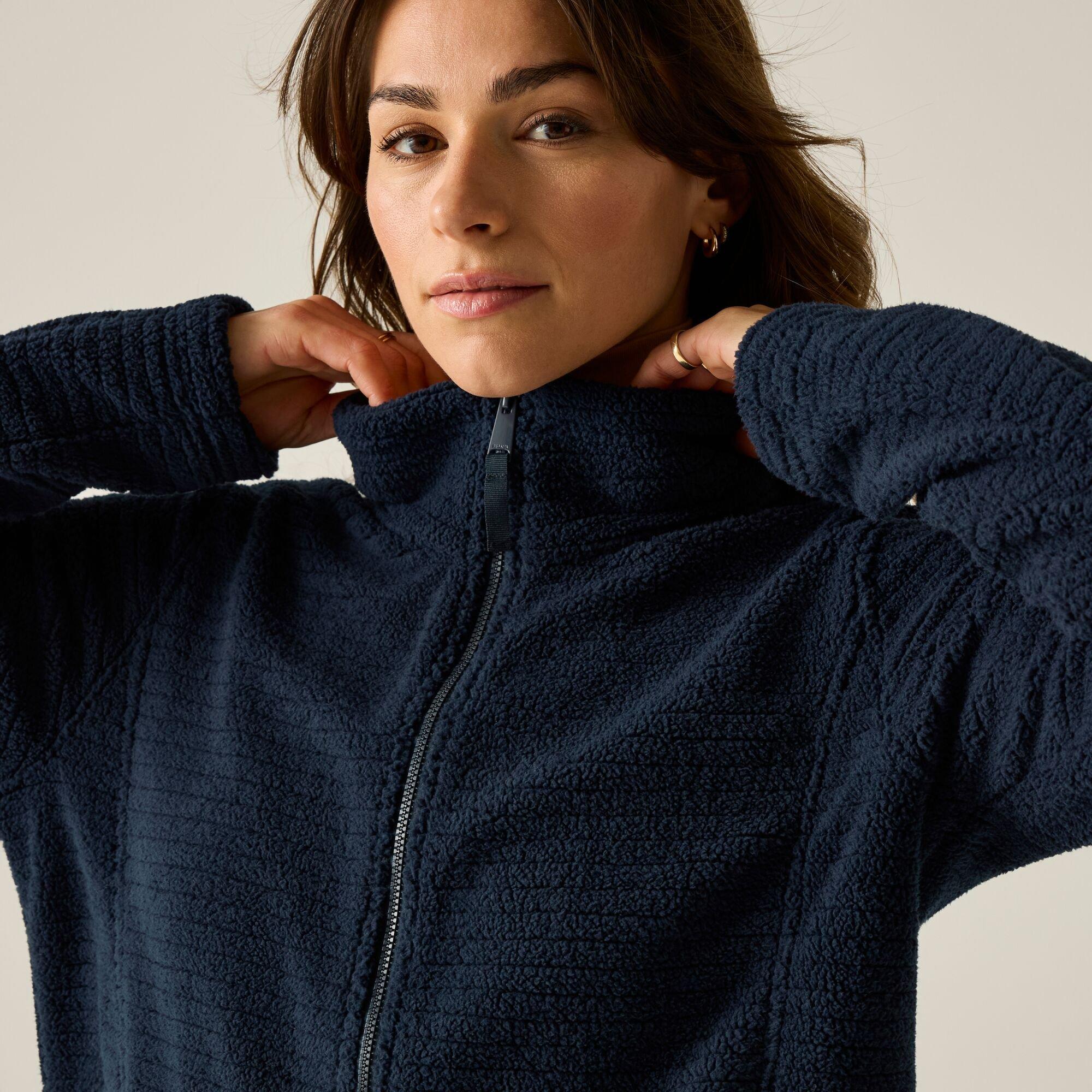 Navy - Regatta - Womens Heidy Full Zip Fleece - 5