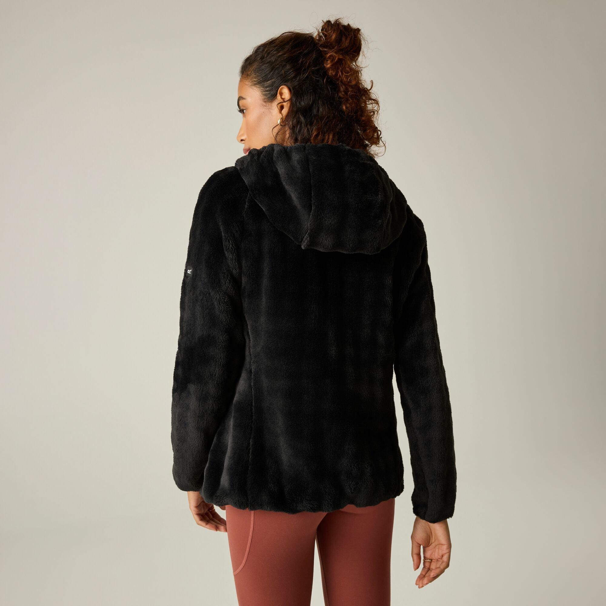 Black - Regatta - Womens Endra Hooded Fleece - 3