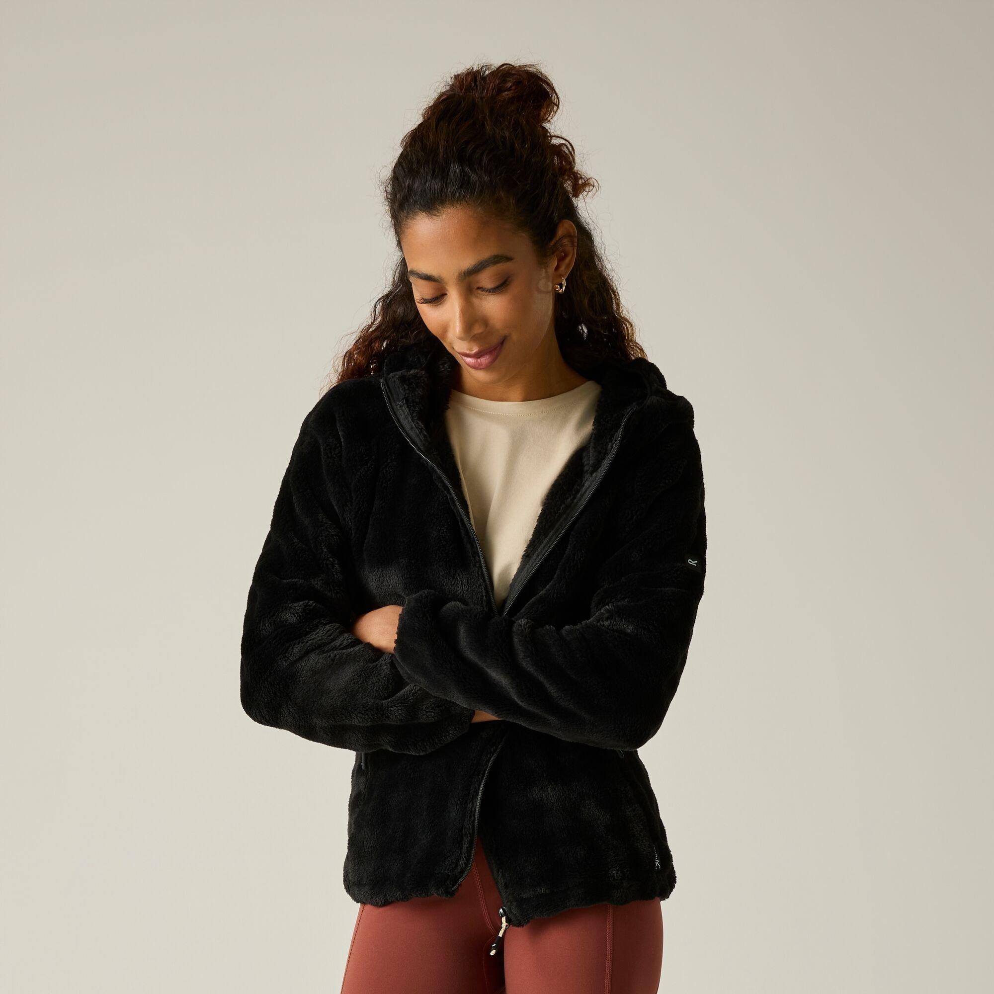 Black - Regatta - Womens Endra Hooded Fleece - 5