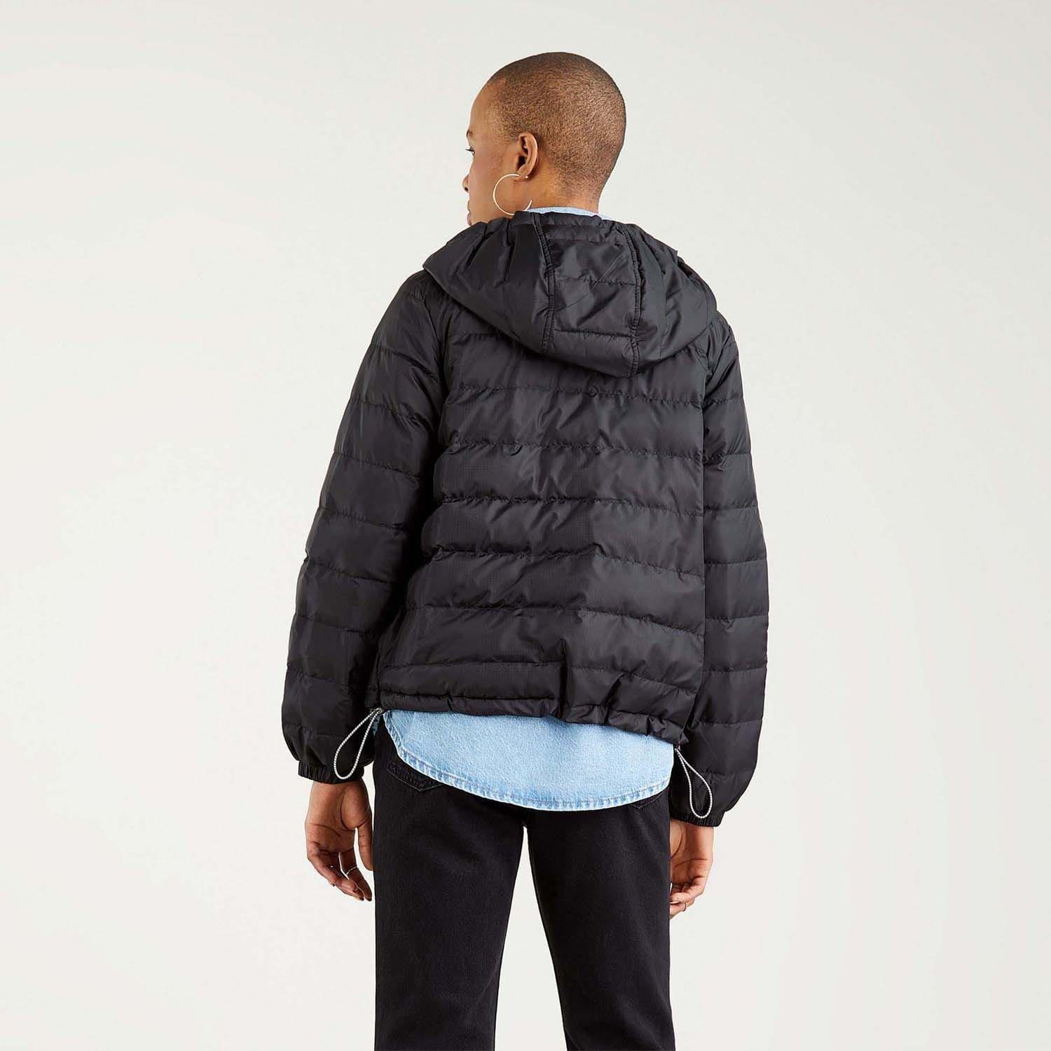 Black - Levis - Edie Packable Jacket - 2
