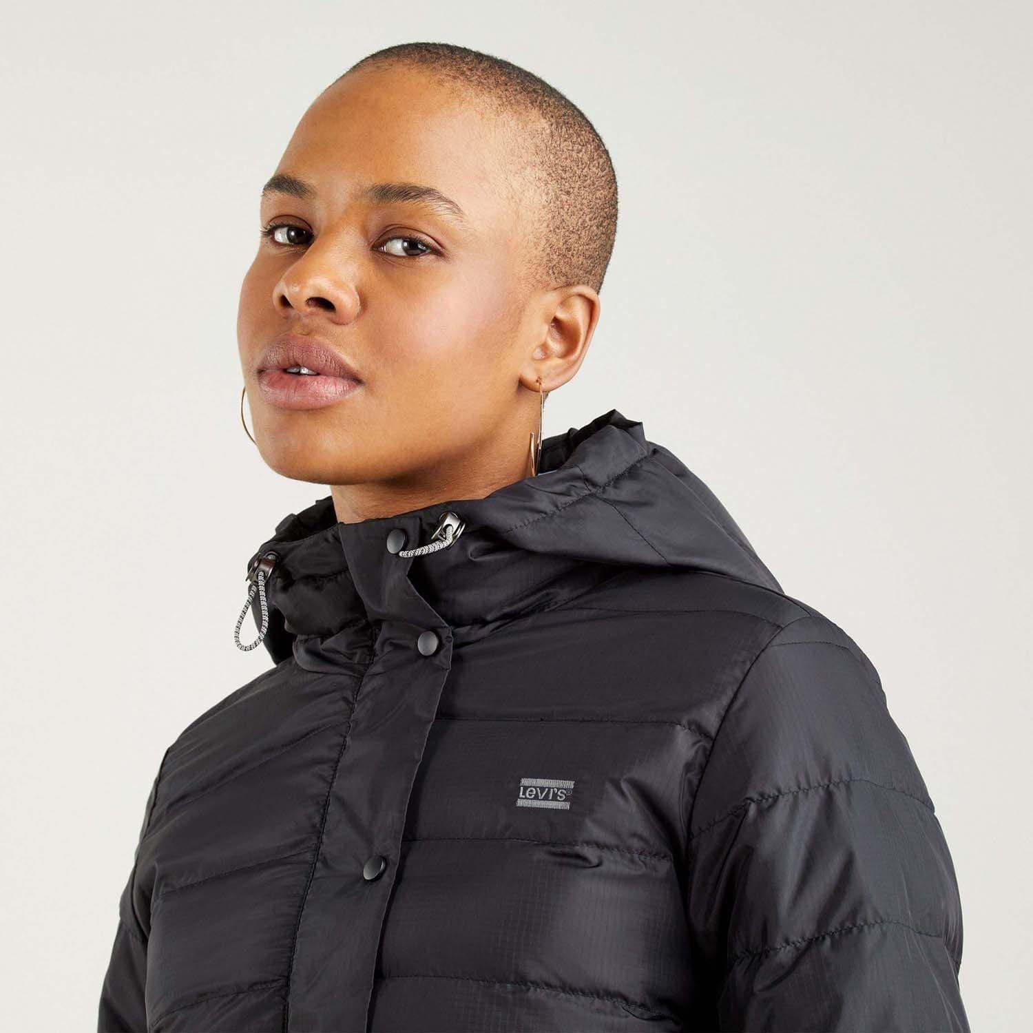 Black - Levis - Edie Packable Jacket - 3