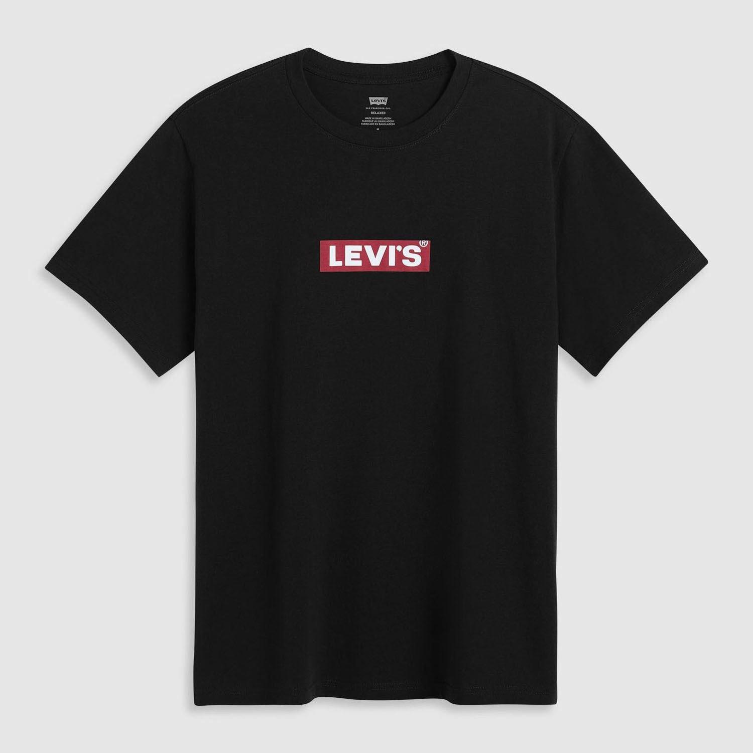 Black - Levis - Relaxed Boxtab T-Shirt - 1