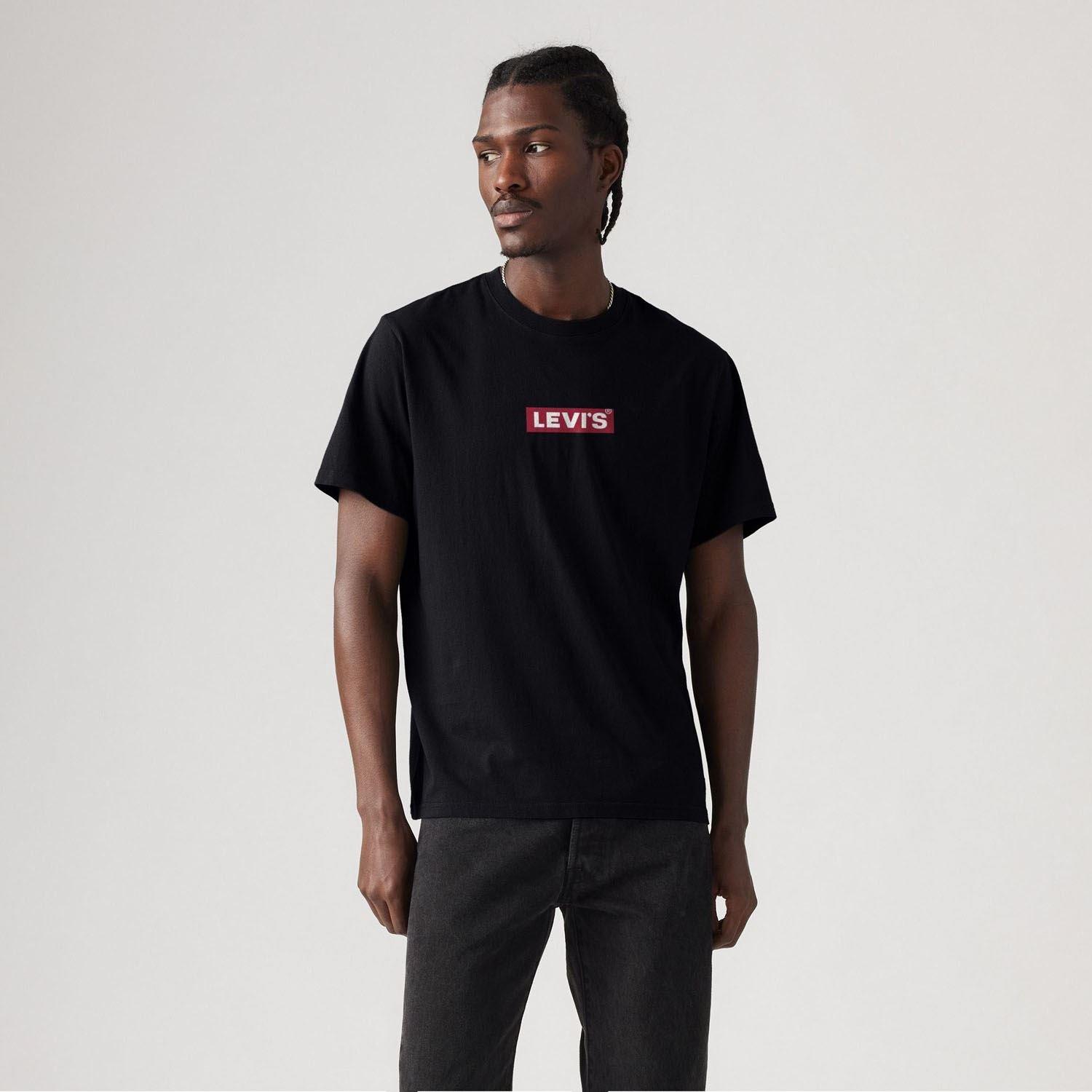 Black - Levis - Relaxed Boxtab T-Shirt - 3