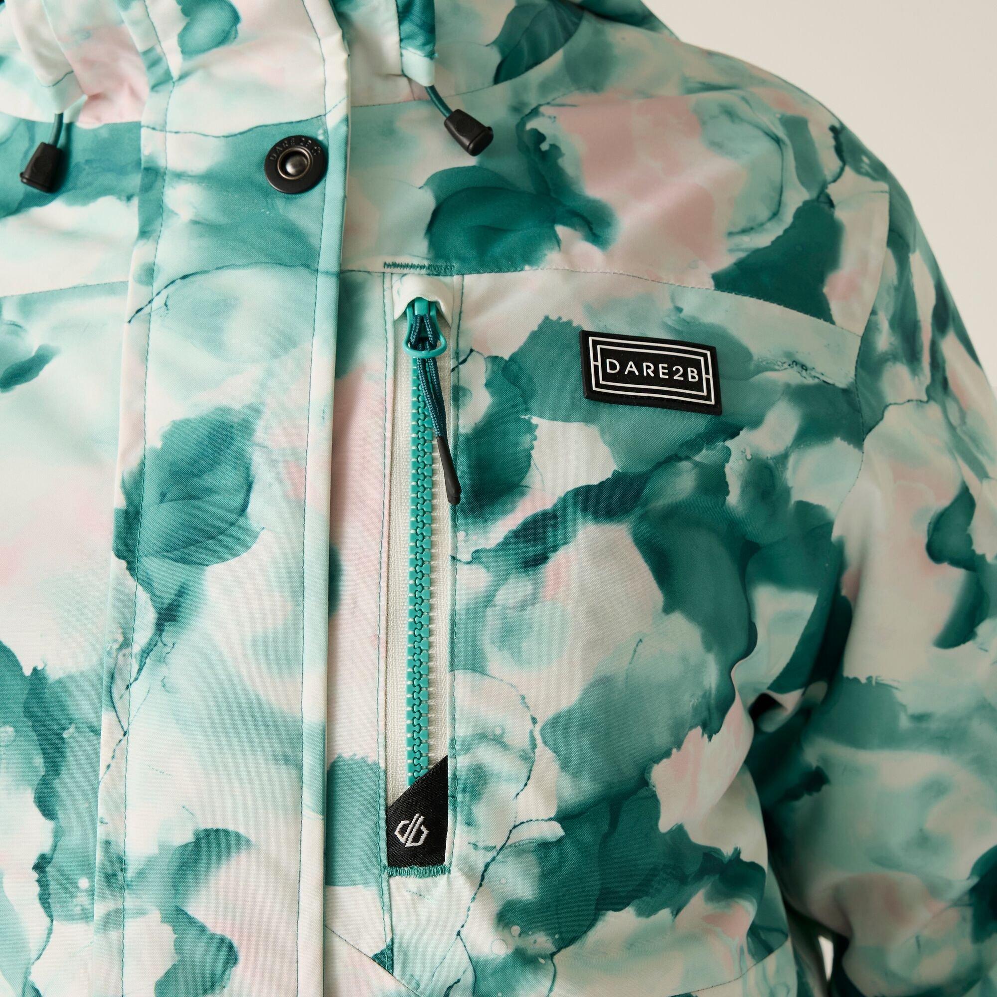 Teal Marble Pri - Dare 2b - Womens Snowline Ski Jacket - 5