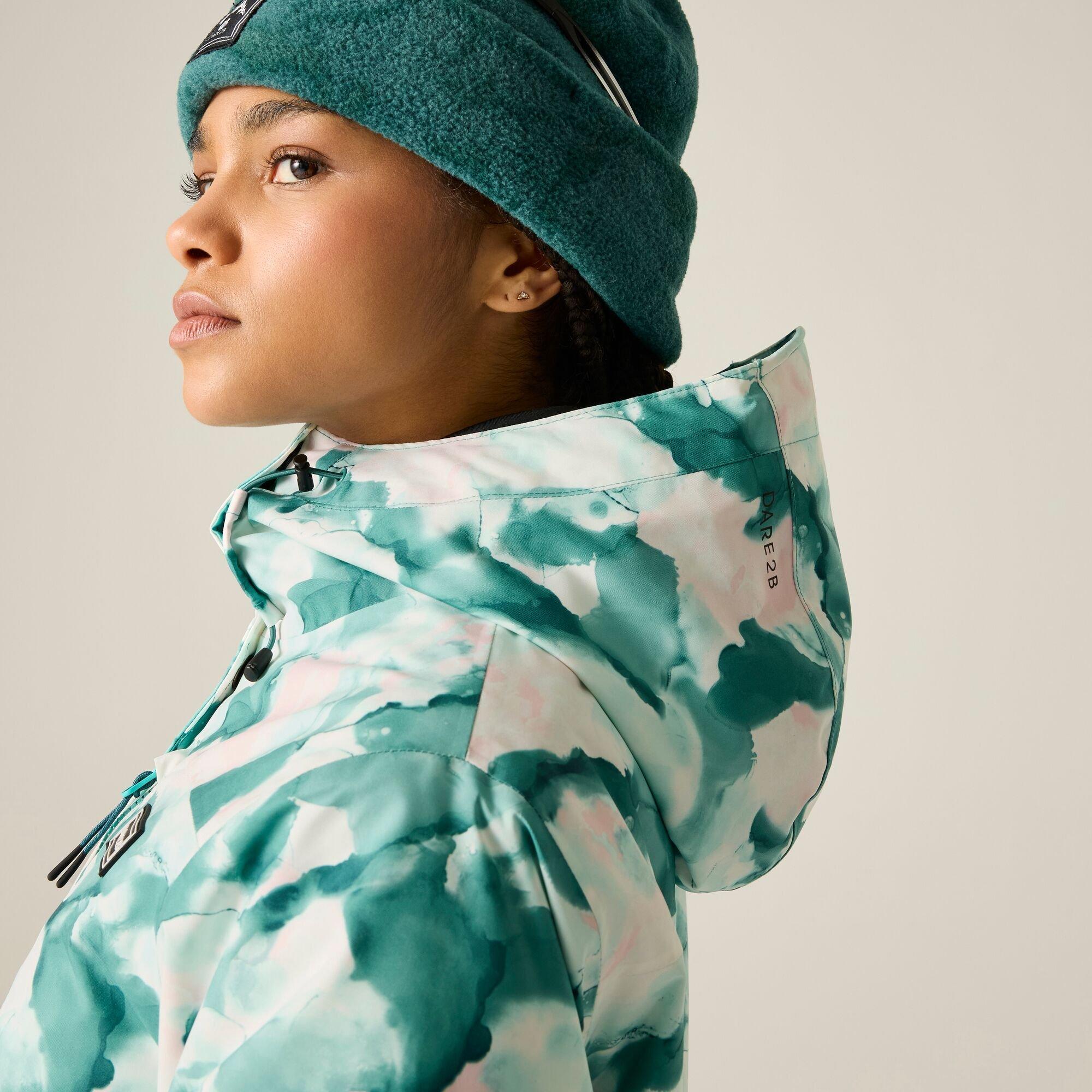 Teal Marble Pri - Dare 2b - Womens Snowline Ski Jacket - 8