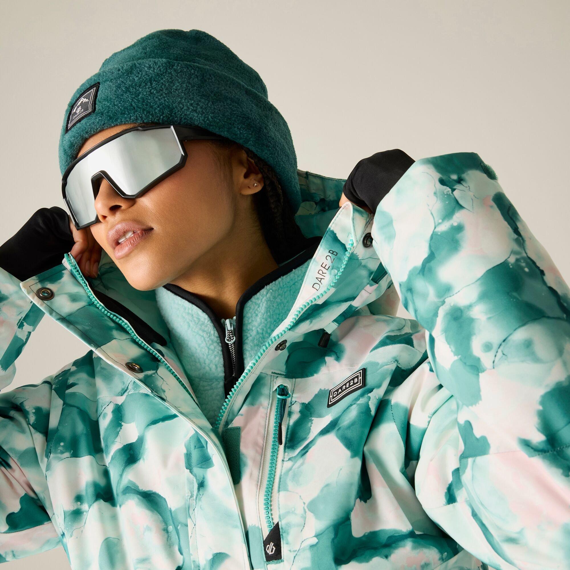 Teal Marble Pri - Dare 2b - Womens Snowline Ski Jacket - 9