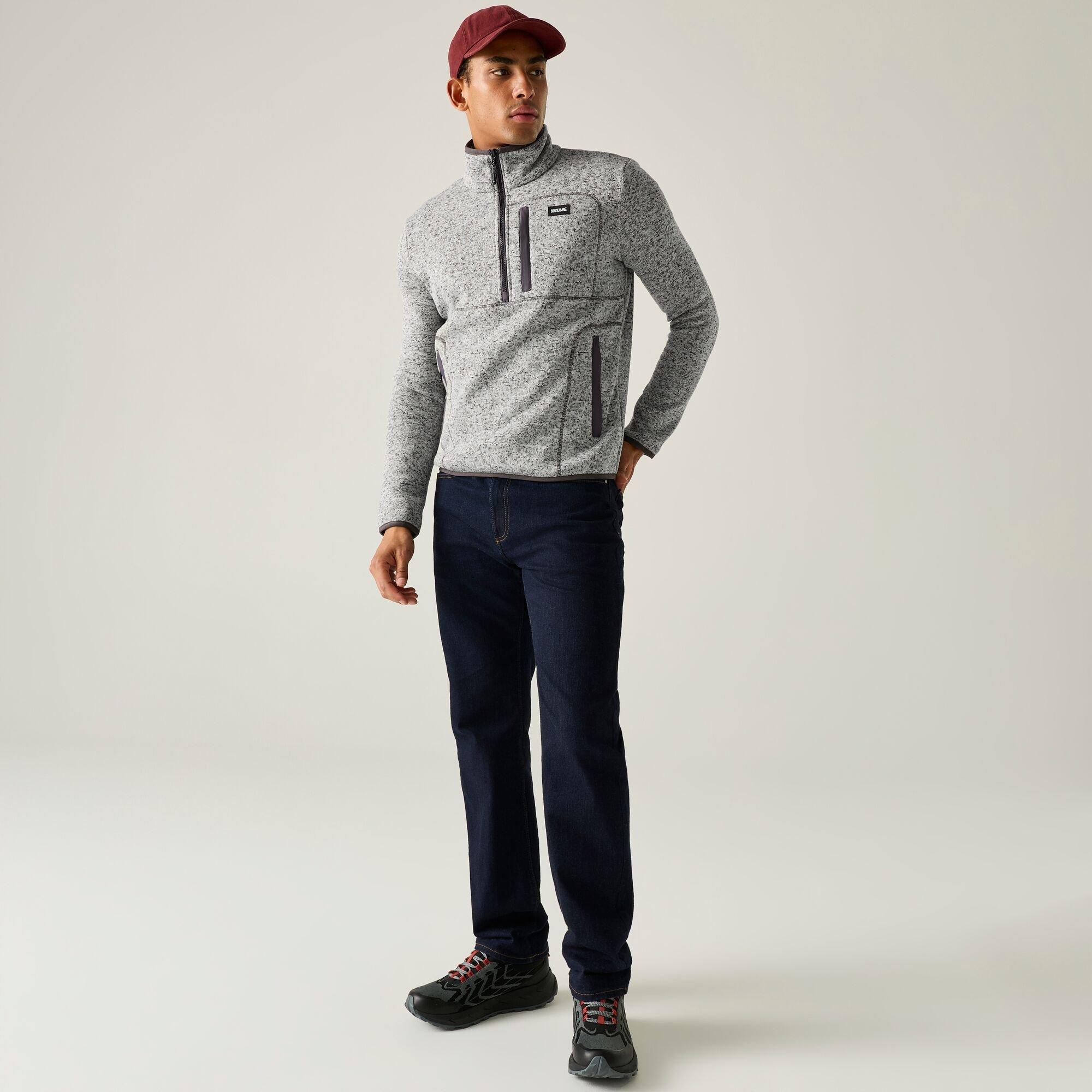 Silver Grey - Regatta - Mens Barlee Half Zip Fleece - 2