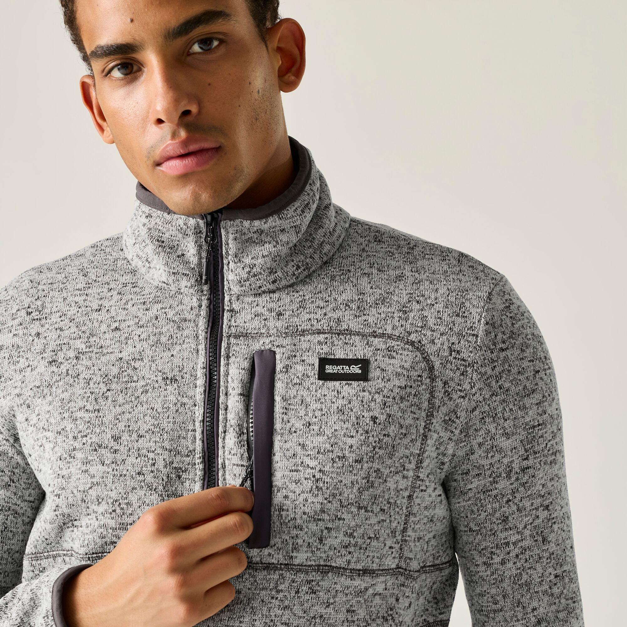Silver Grey - Regatta - Mens Barlee Half Zip Fleece - 5