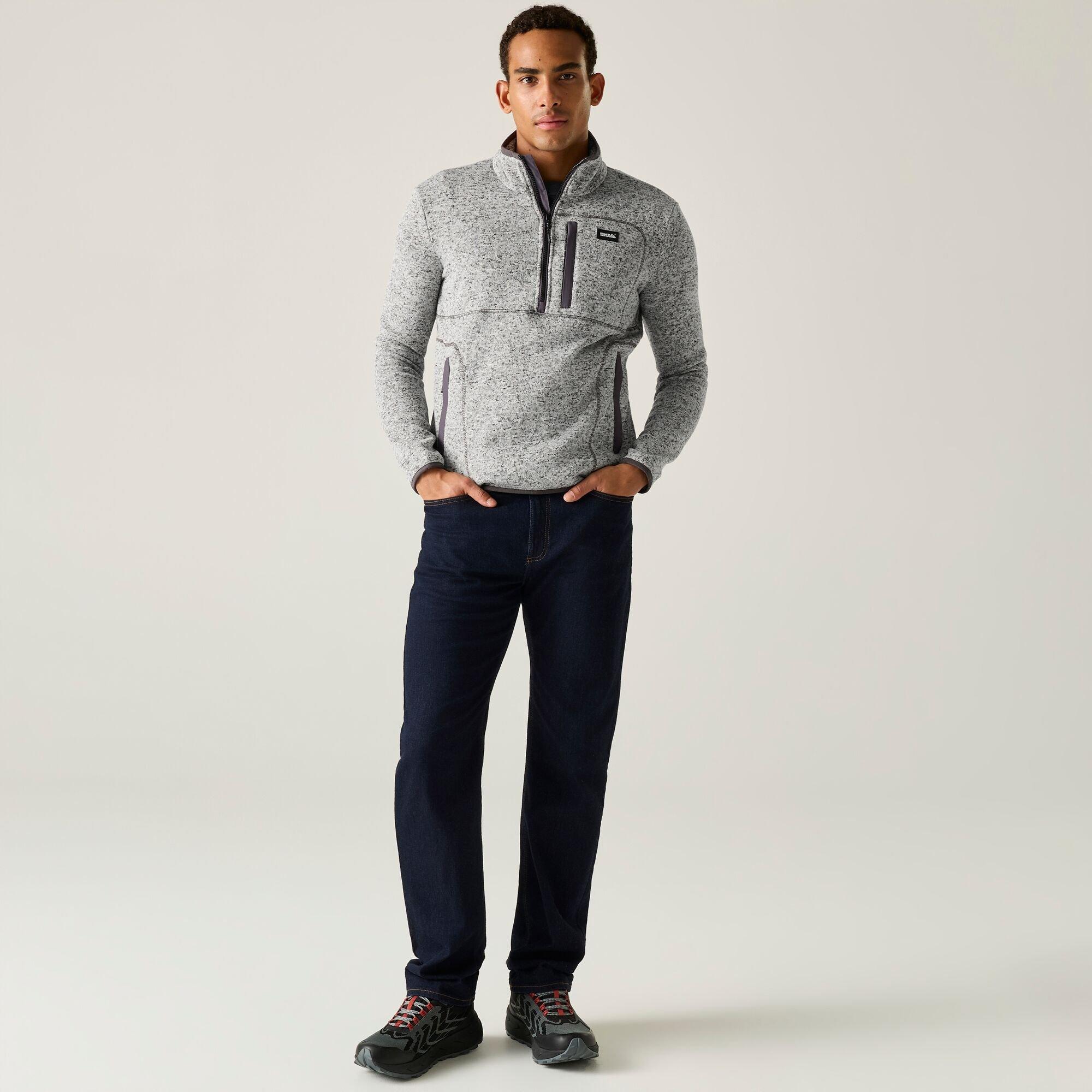 Silver Grey - Regatta - Mens Barlee Half Zip Fleece - 6