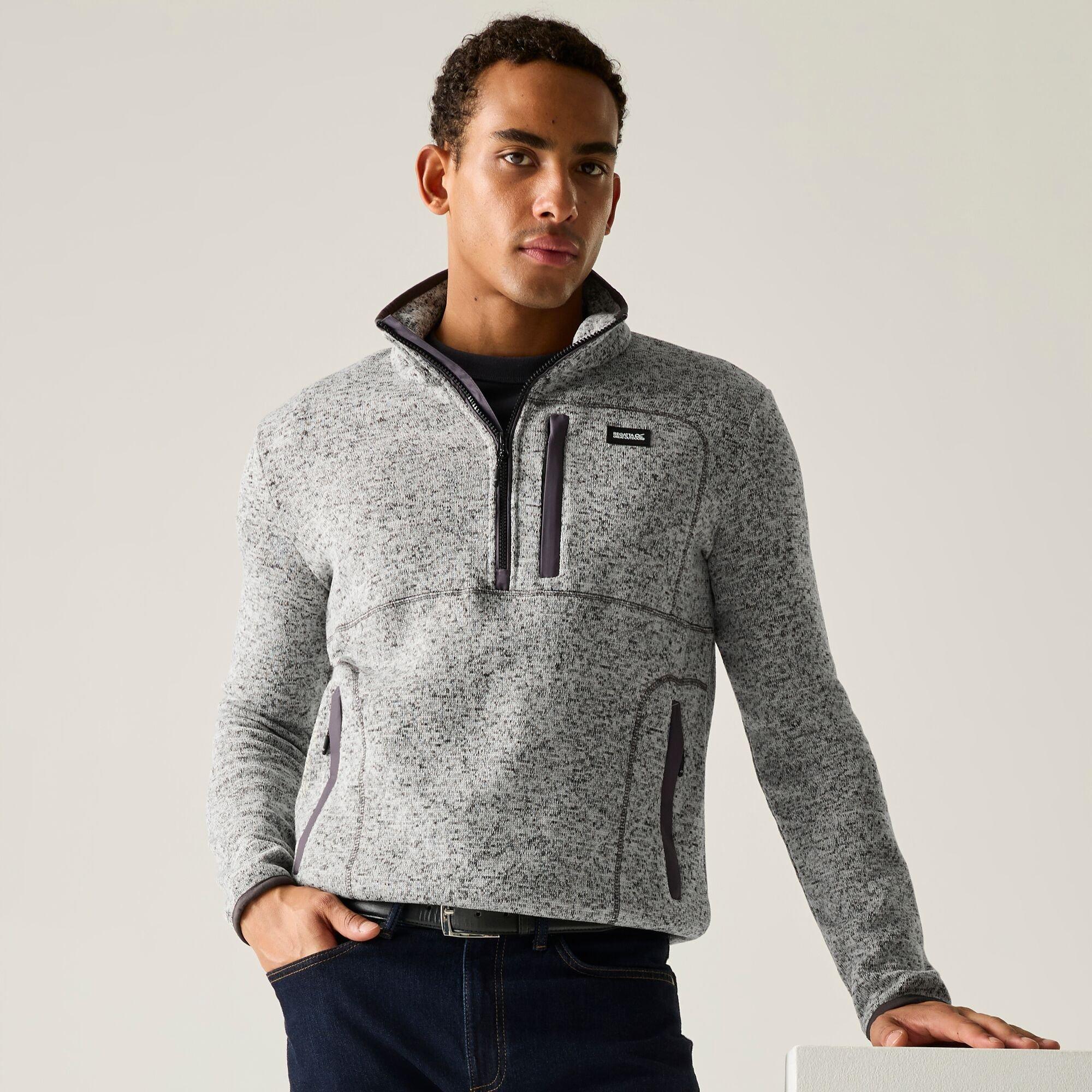Silver Grey - Regatta - Mens Barlee Half Zip Fleece - 7
