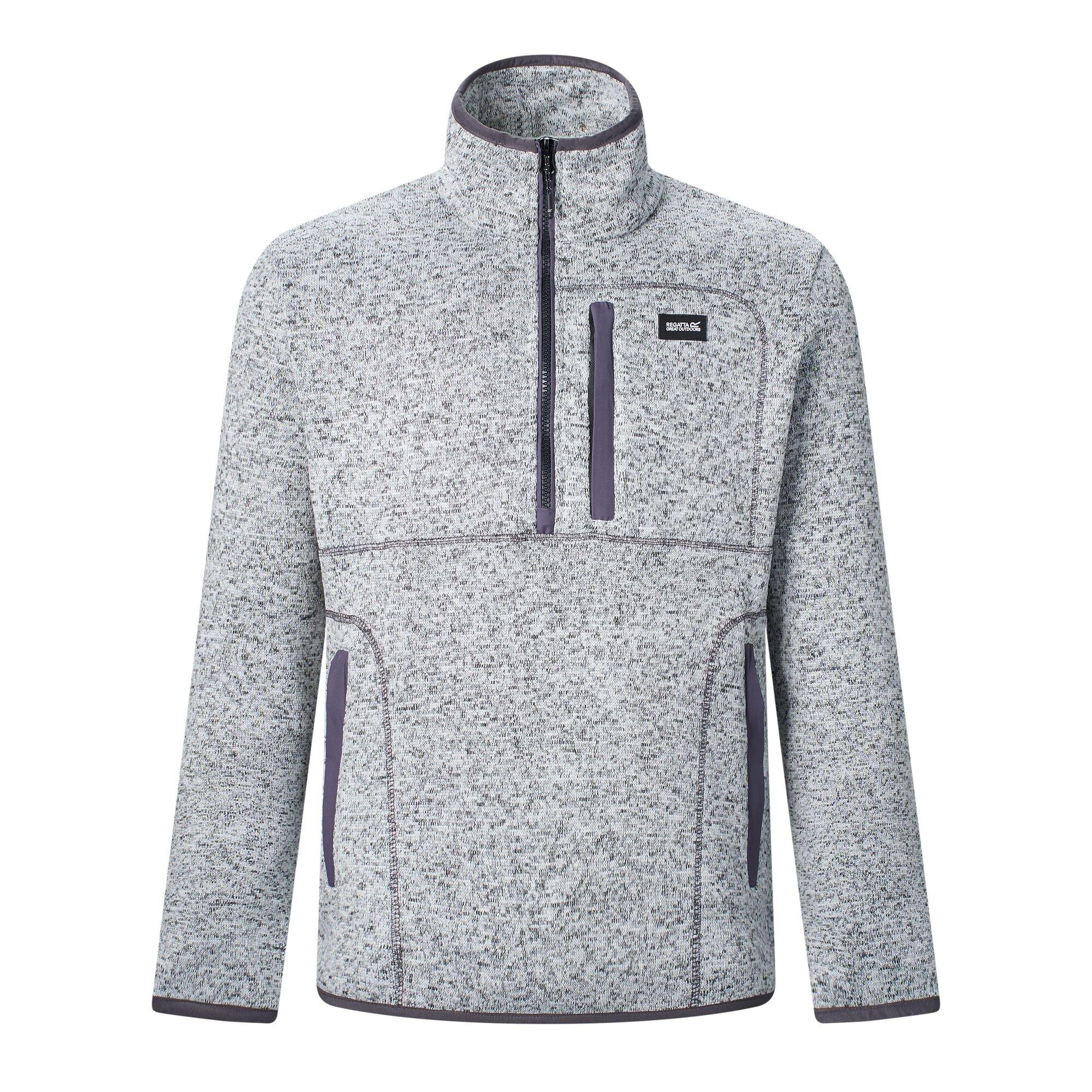 Silver Grey - Regatta - Mens Barlee Half Zip Fleece - 8