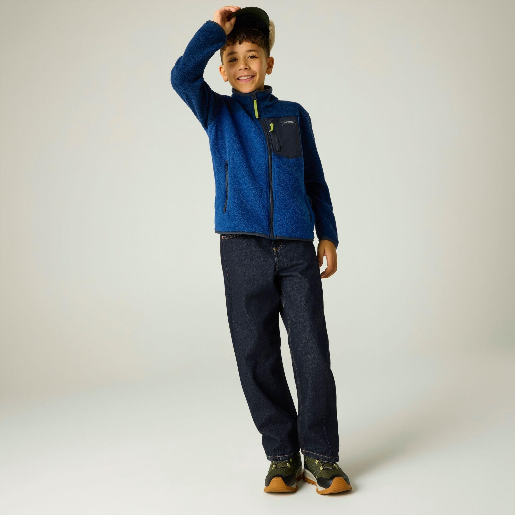 Aviator Blue/Ol - Regatta - Kids Frankie Lightweight Fleece - 3