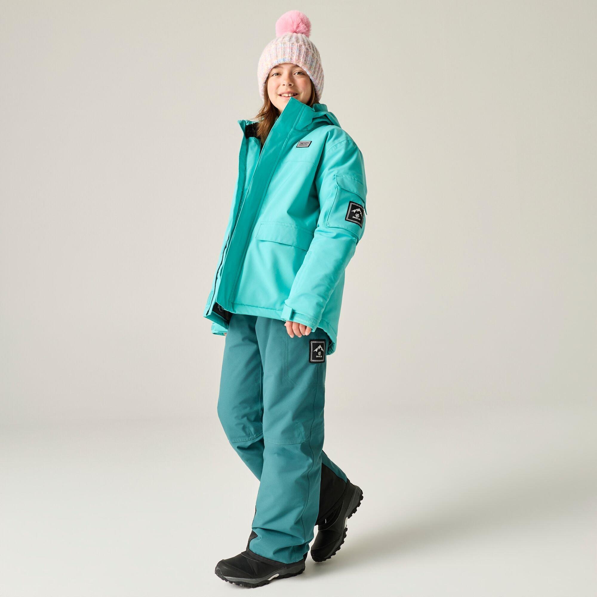 Turquoise - Dare 2b - Kids Shredder II Ski Jacket - 2