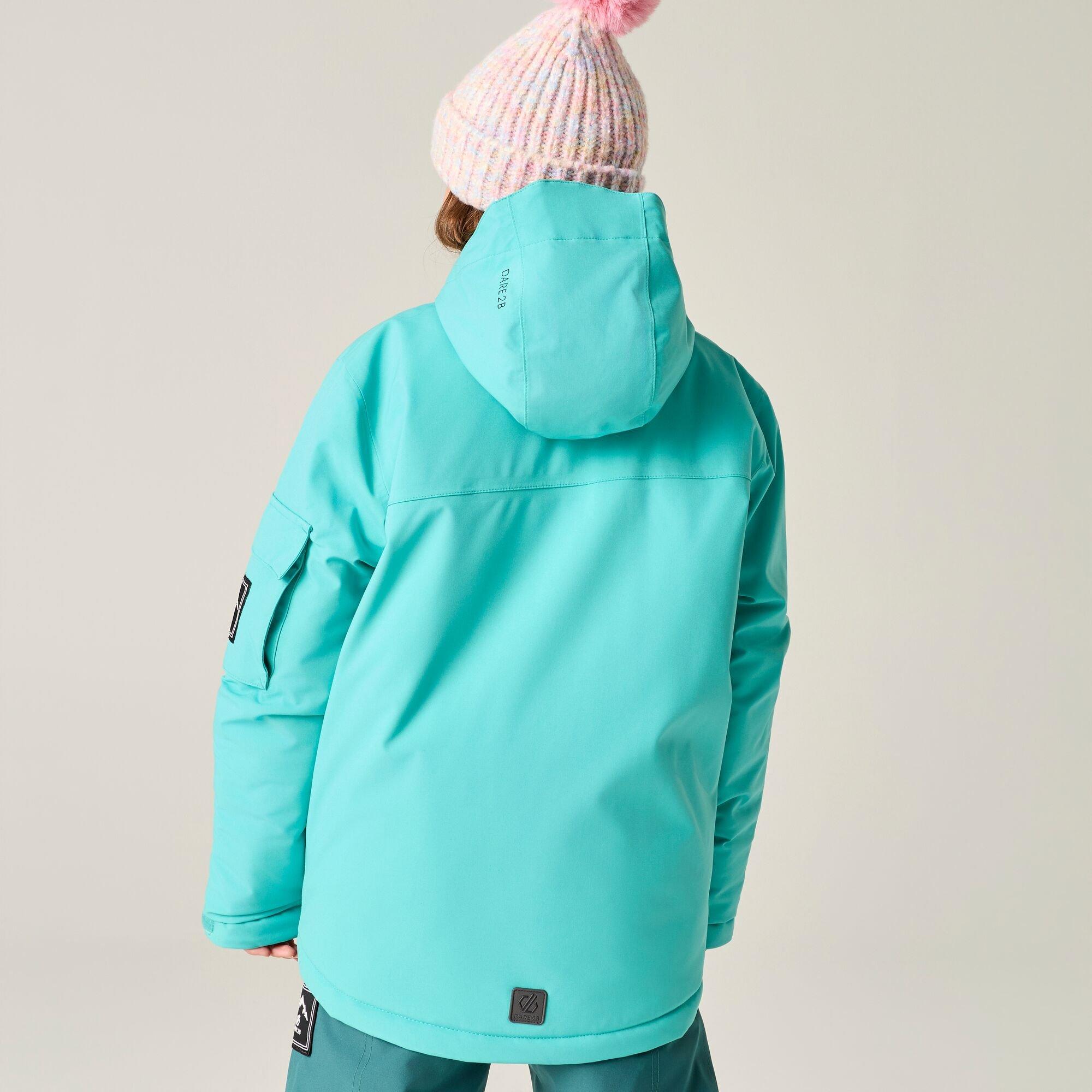 Turquoise - Dare 2b - Kids Shredder II Ski Jacket - 3