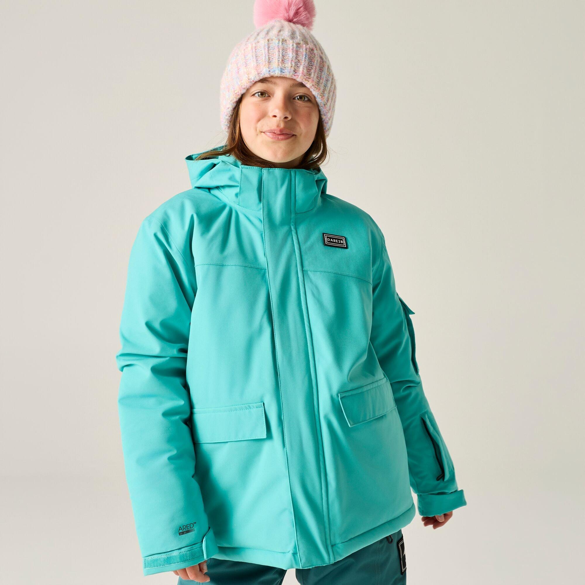 Turquoise - Dare 2b - Kids Shredder II Ski Jacket - 4