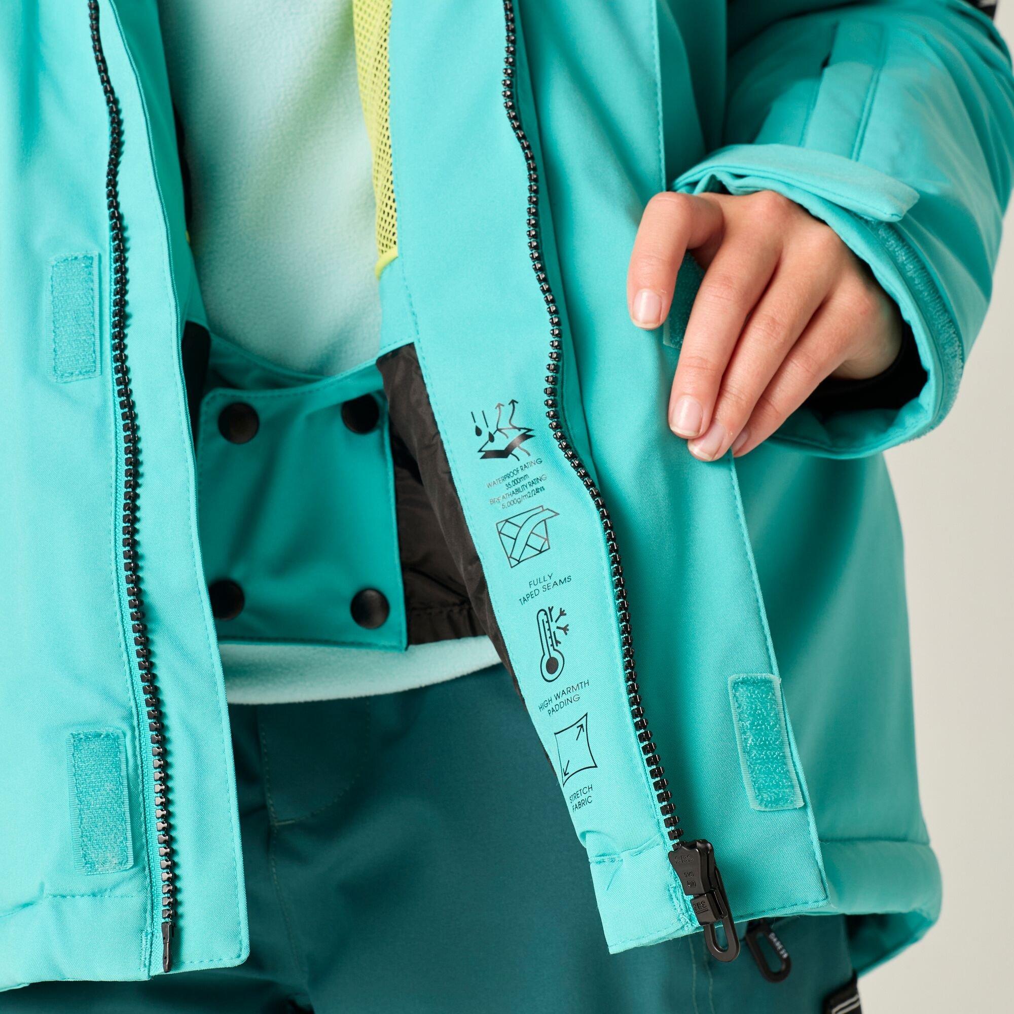 Turquoise - Dare 2b - Kids Shredder II Ski Jacket - 5