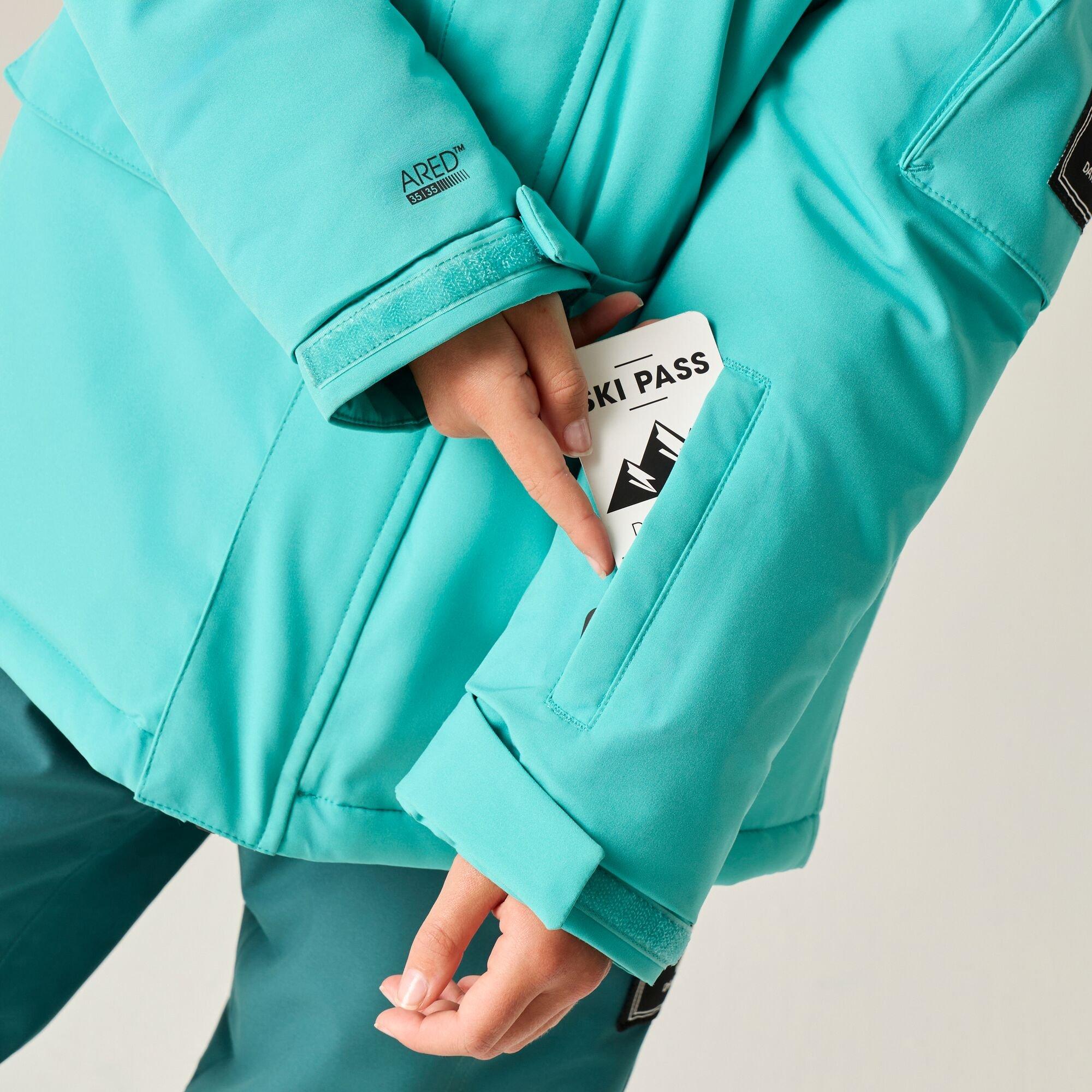 Turquoise - Dare 2b - Kids Shredder II Ski Jacket - 7