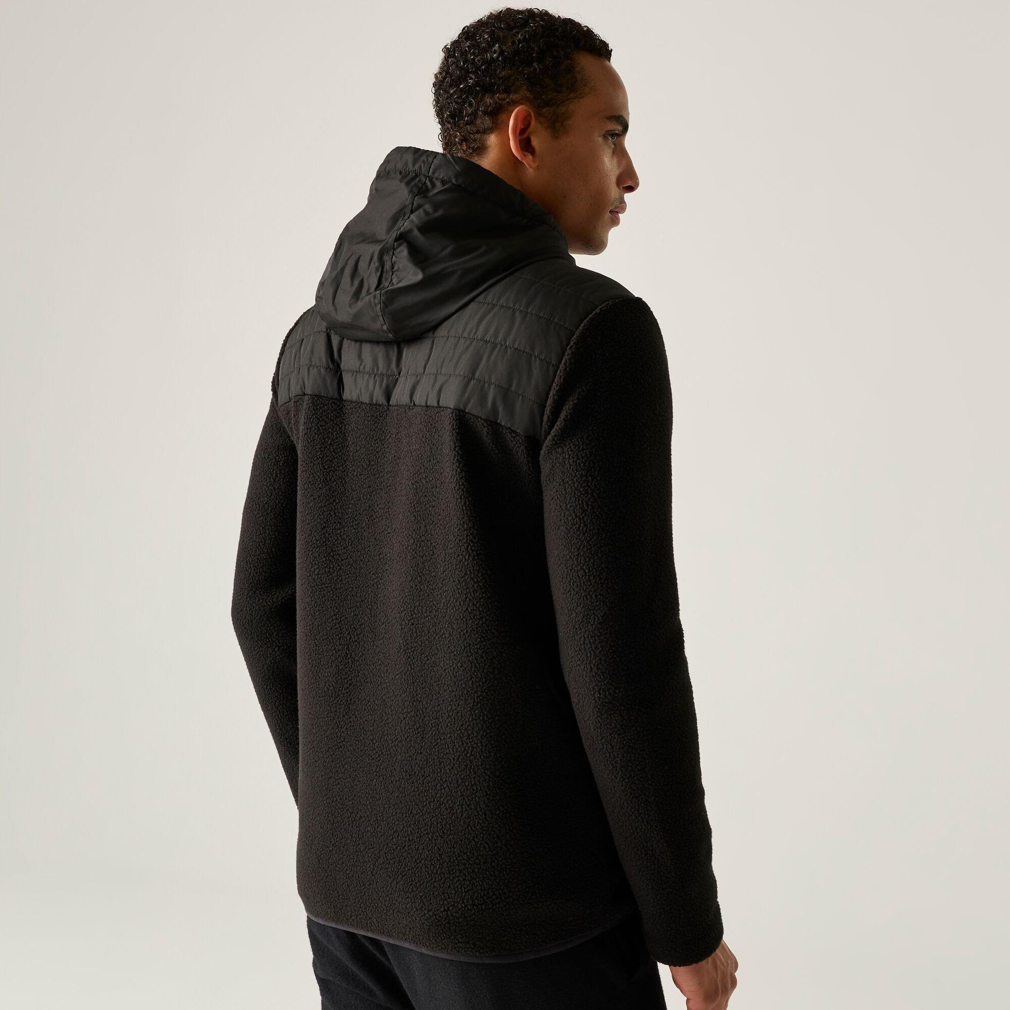 Black/Black - Regatta - Mens Frankie Borg Hybrid Jacket - 3
