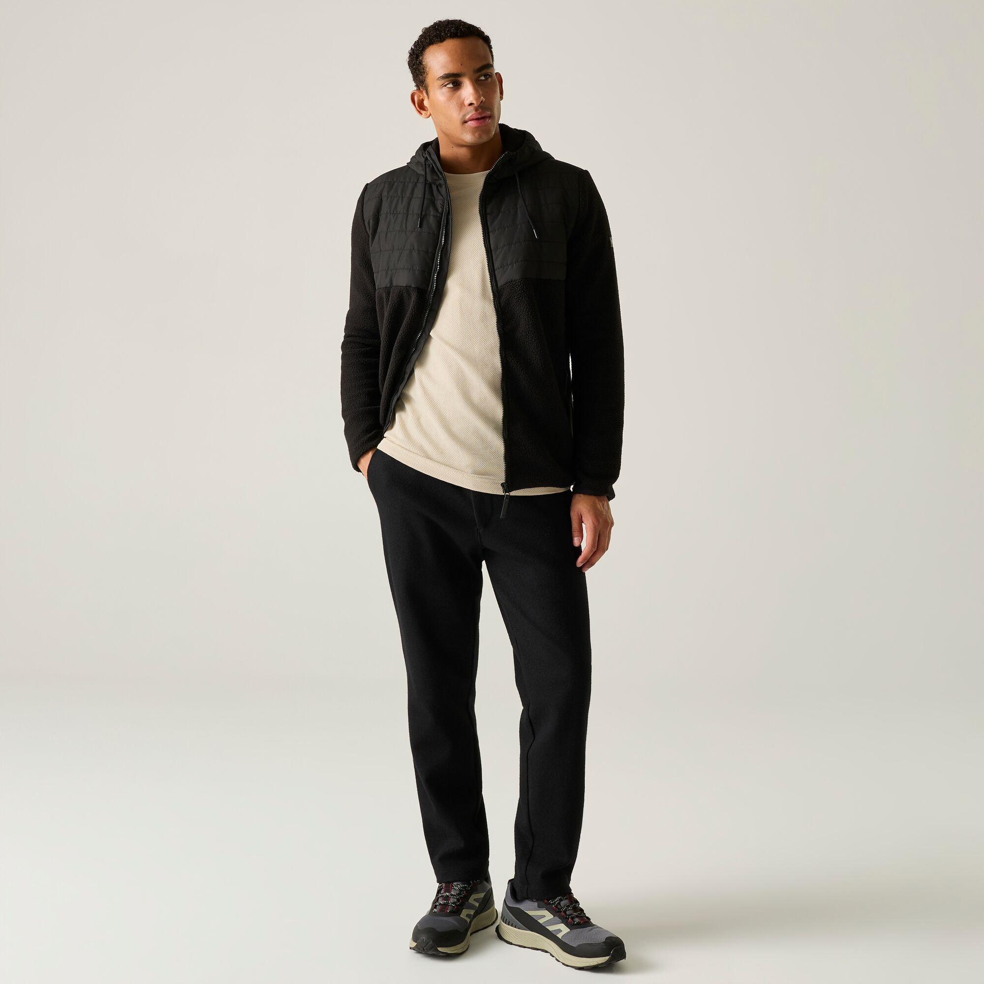 Black/Black - Regatta - Mens Frankie Borg Hybrid Jacket - 4