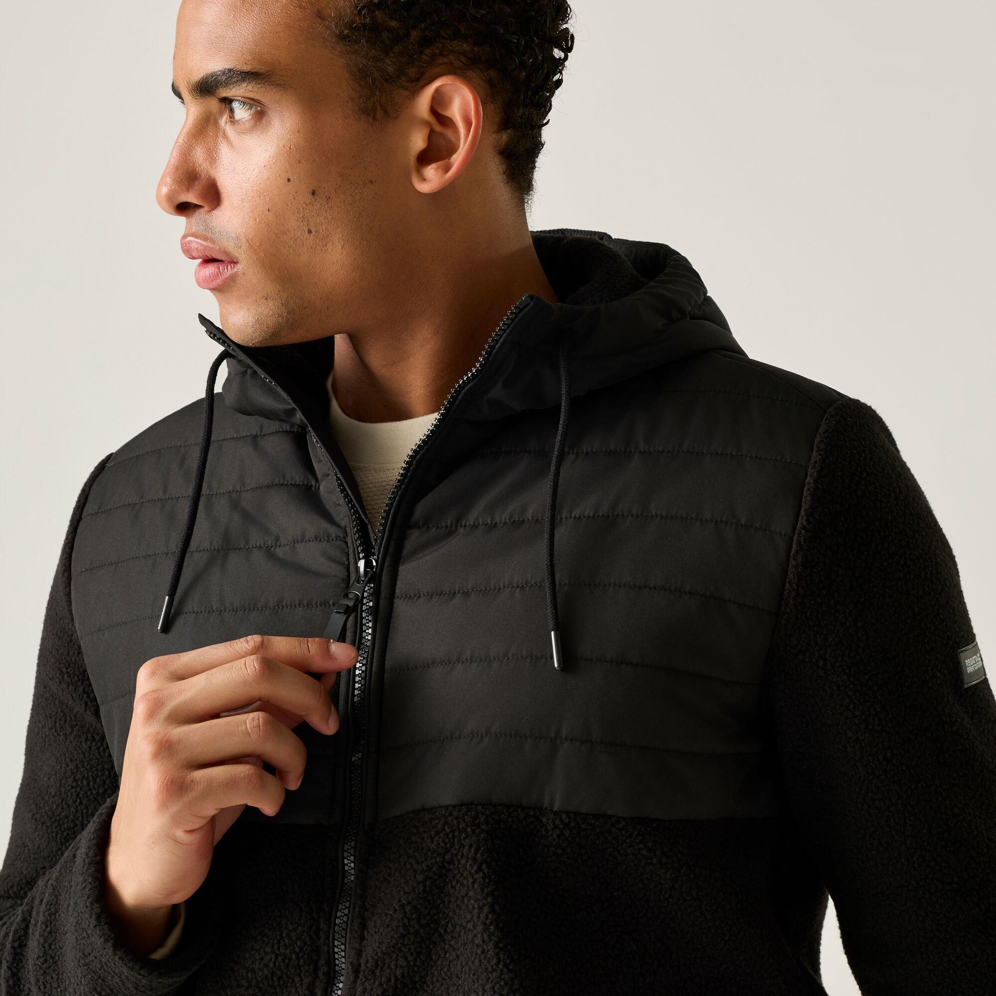 Black/Black - Regatta - Mens Frankie Borg Hybrid Jacket - 6