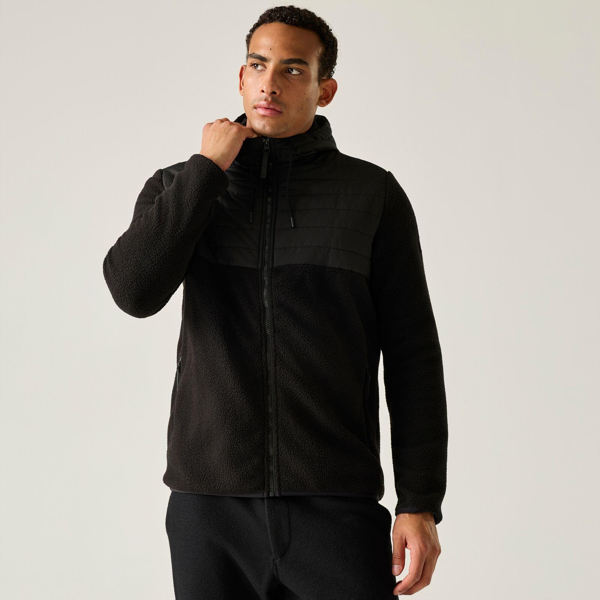 Black/Black - Regatta - Mens Frankie Borg Hybrid Jacket - 7