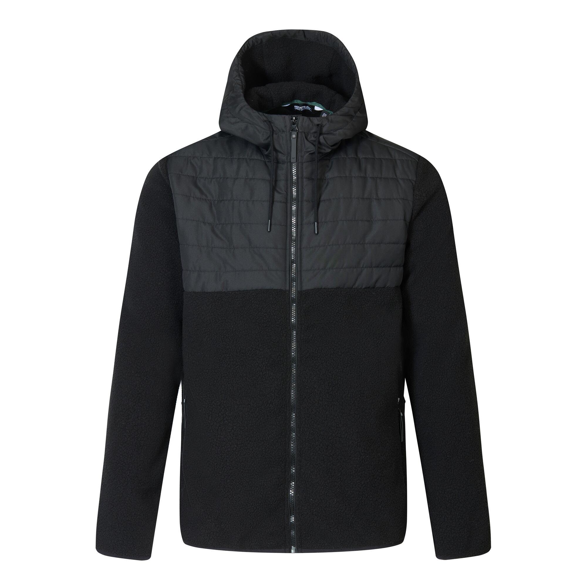 Black/Black - Regatta - Mens Frankie Borg Hybrid Jacket - 8