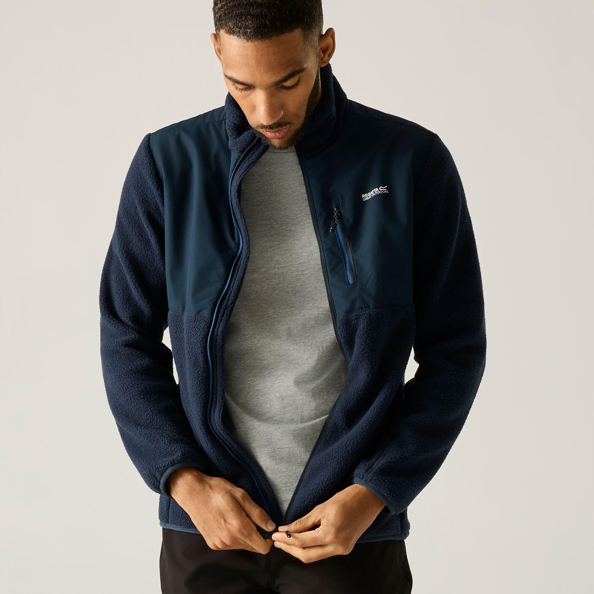 Navy - Regatta - Mens Morran Water-Repellent Fleece - 6