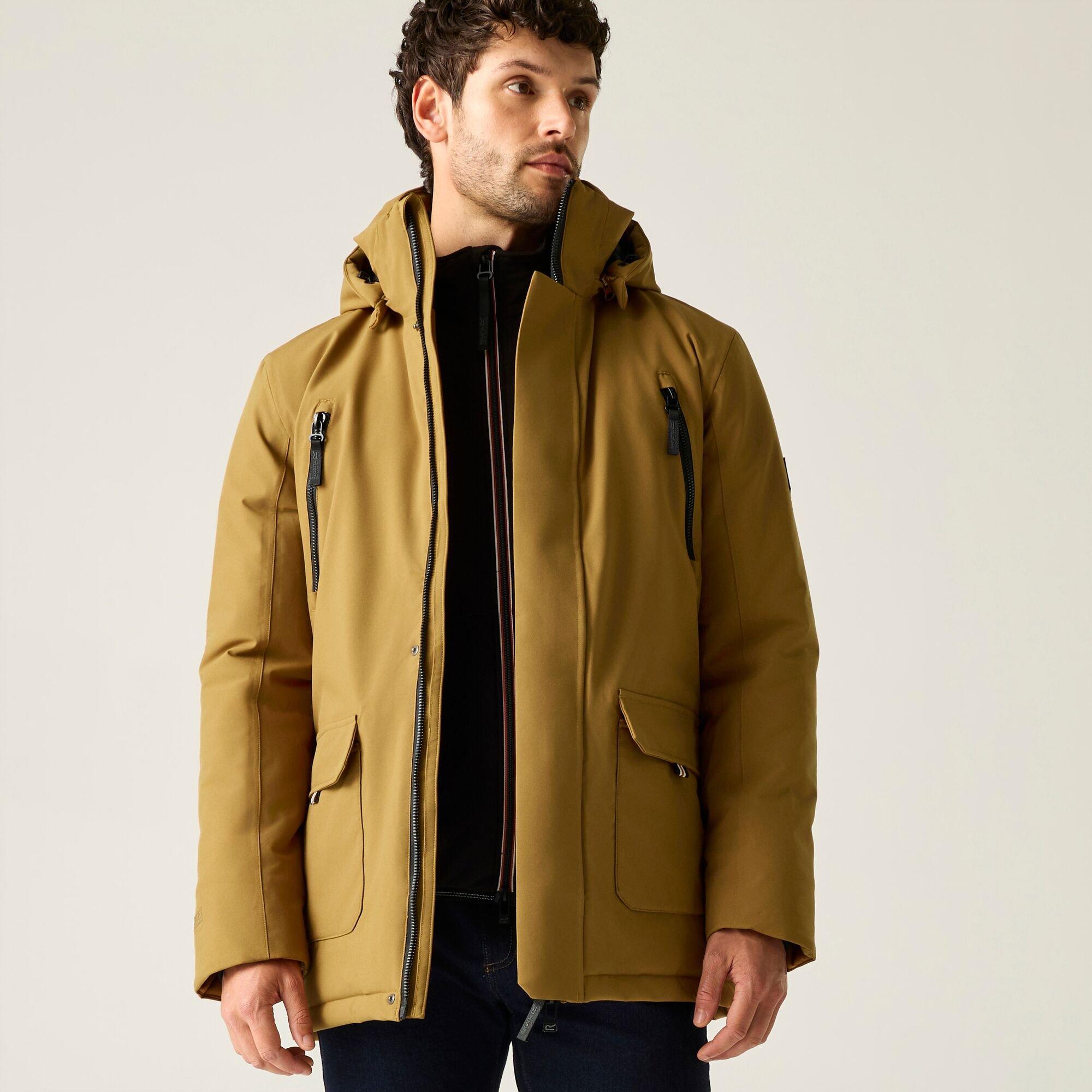 Mens Marron Waterproof Jacket
