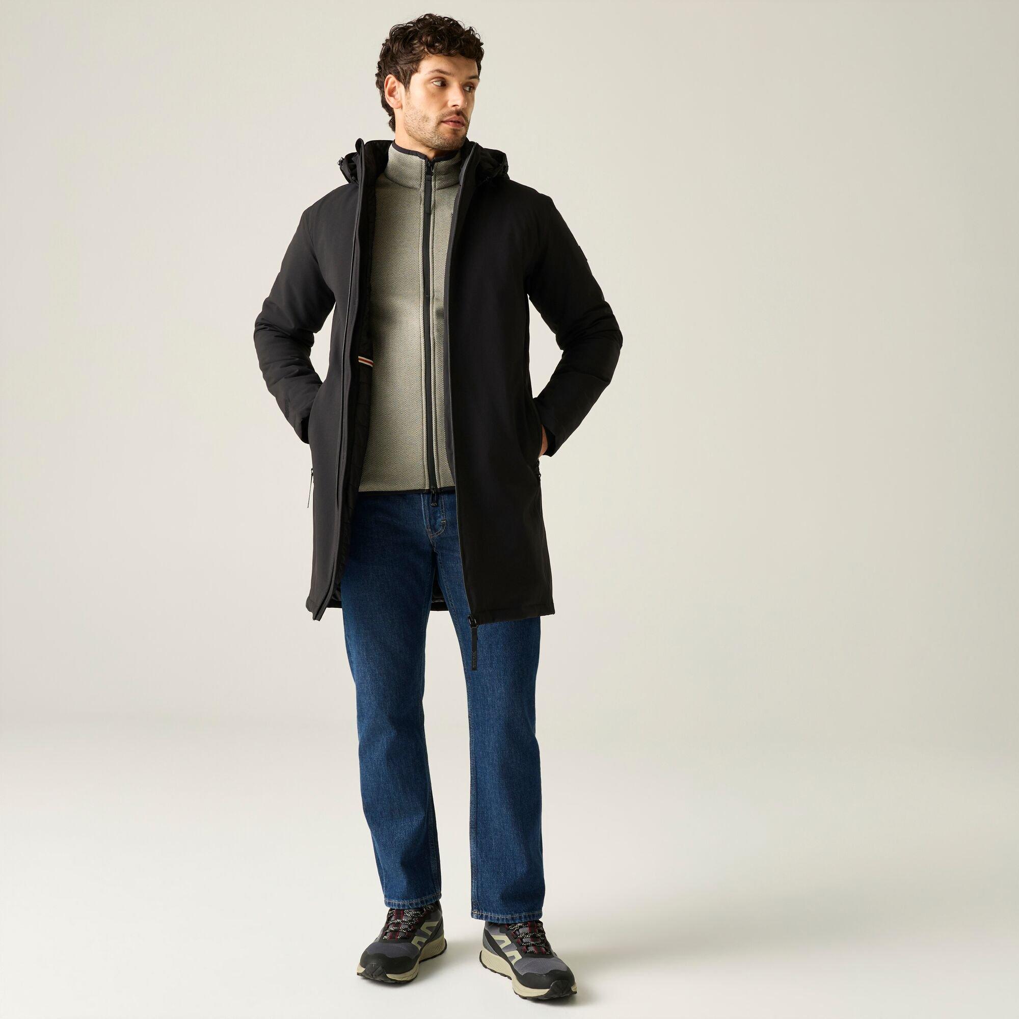 Black - Regatta - Mens Merzen Waterproof Jacket - 2