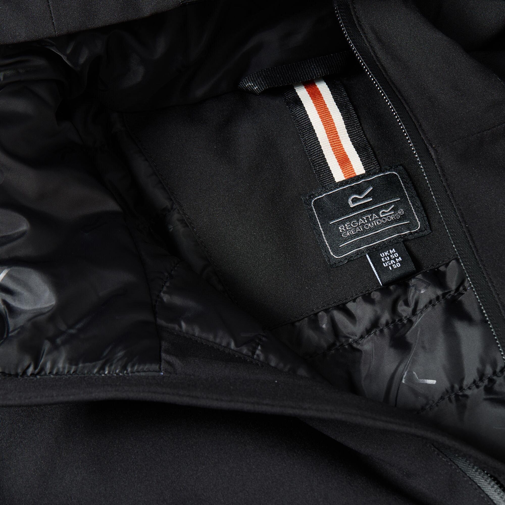 Black - Regatta - Mens Merzen Waterproof Jacket - 14