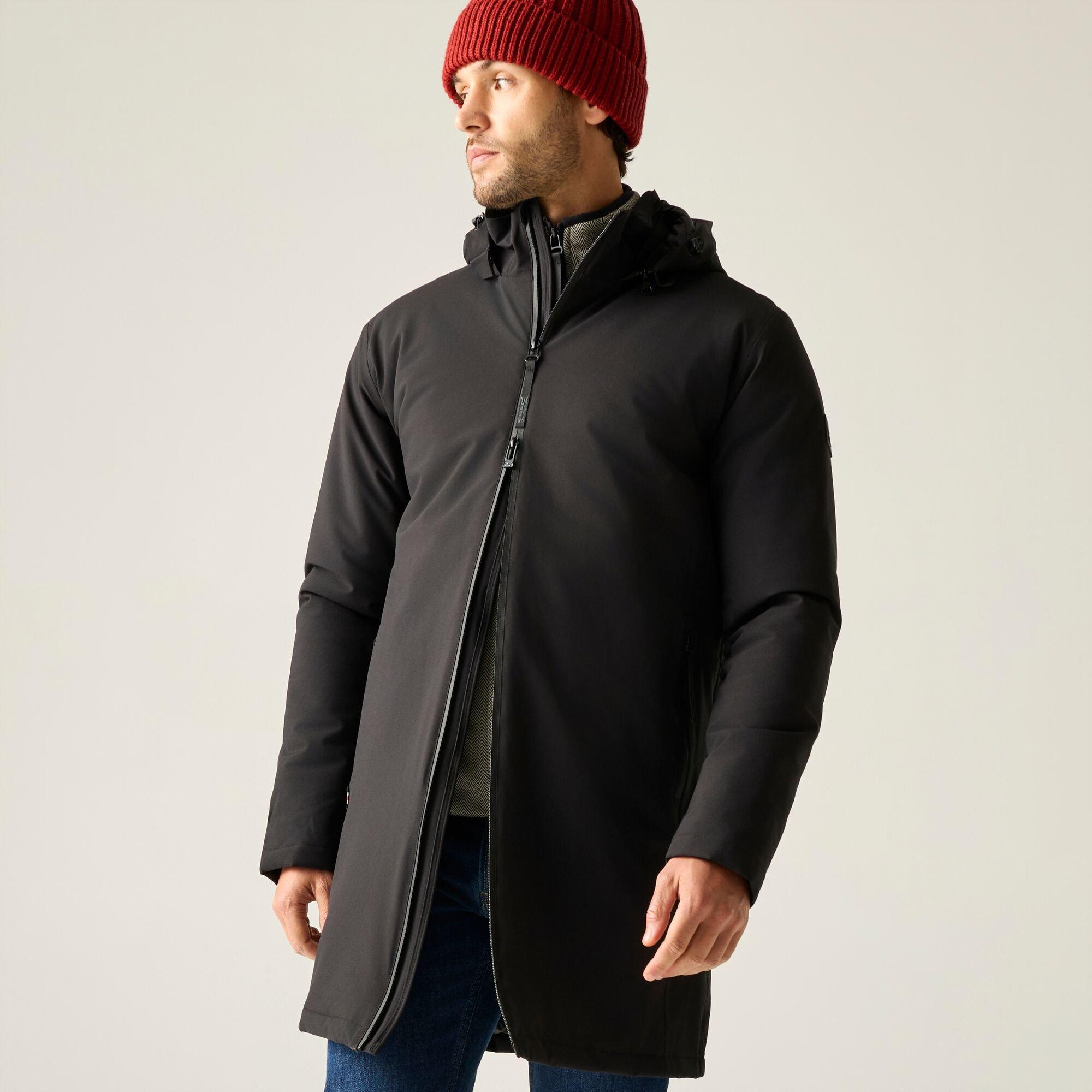 Black - Regatta - Mens Merzen Waterproof Jacket - 4