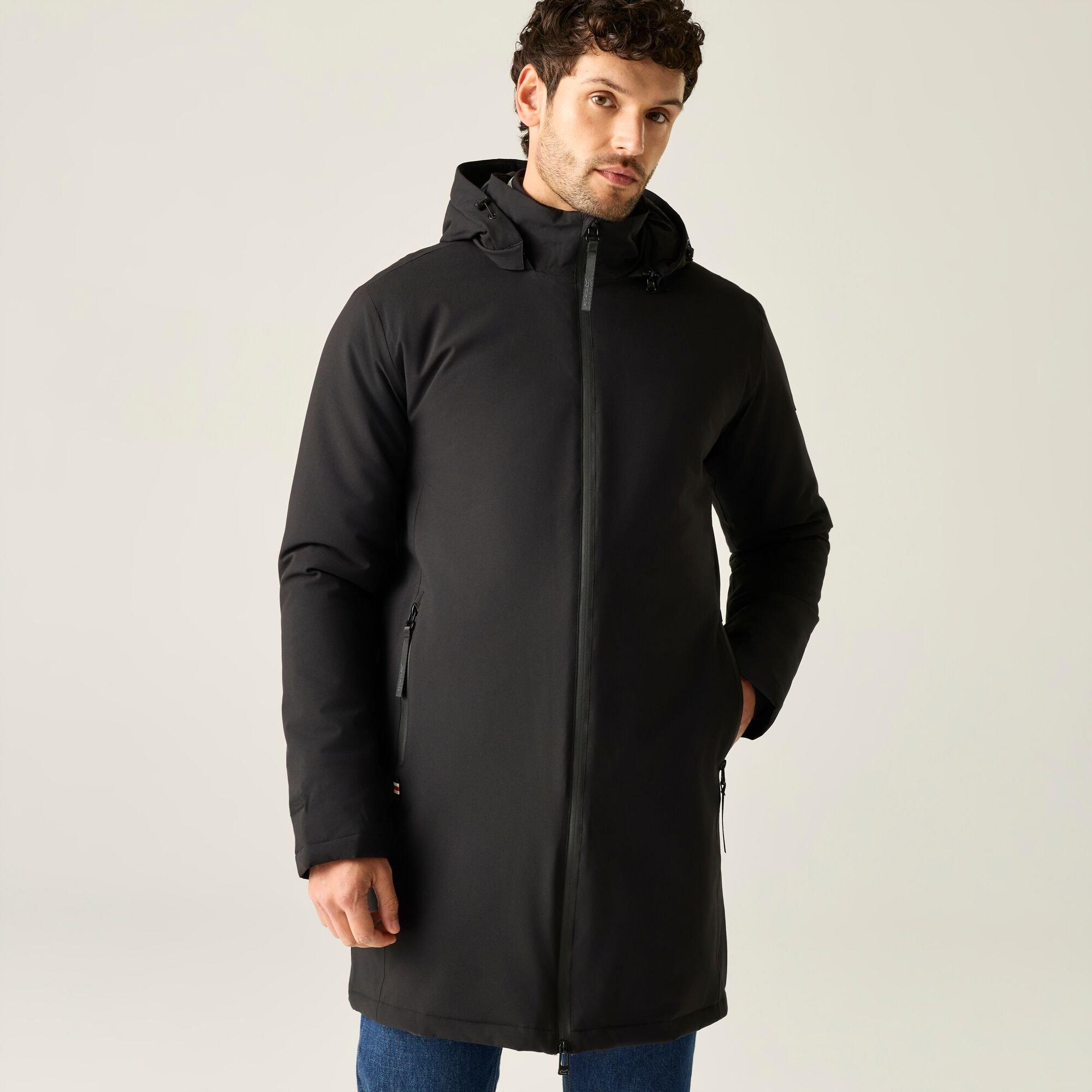 Black - Regatta - Mens Merzen Waterproof Jacket - 7