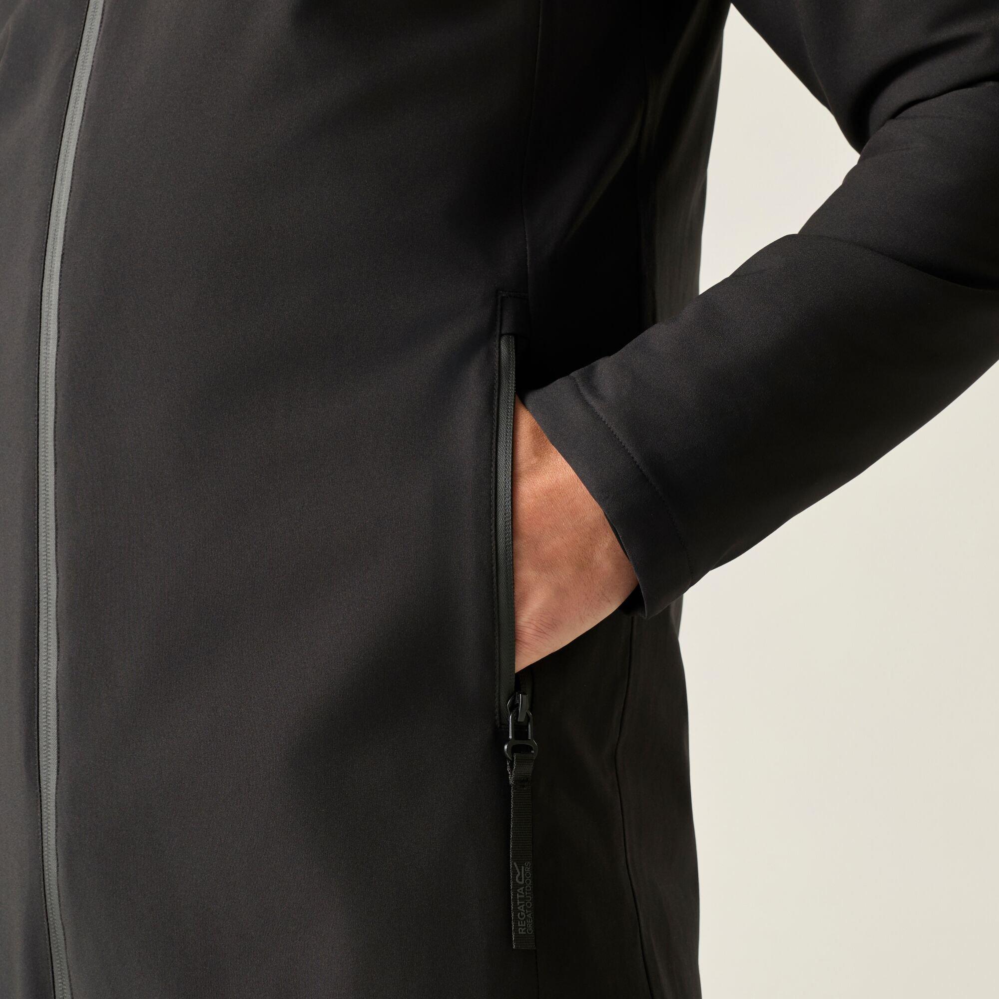 Black - Regatta - Mens Merzen Waterproof Jacket - 9