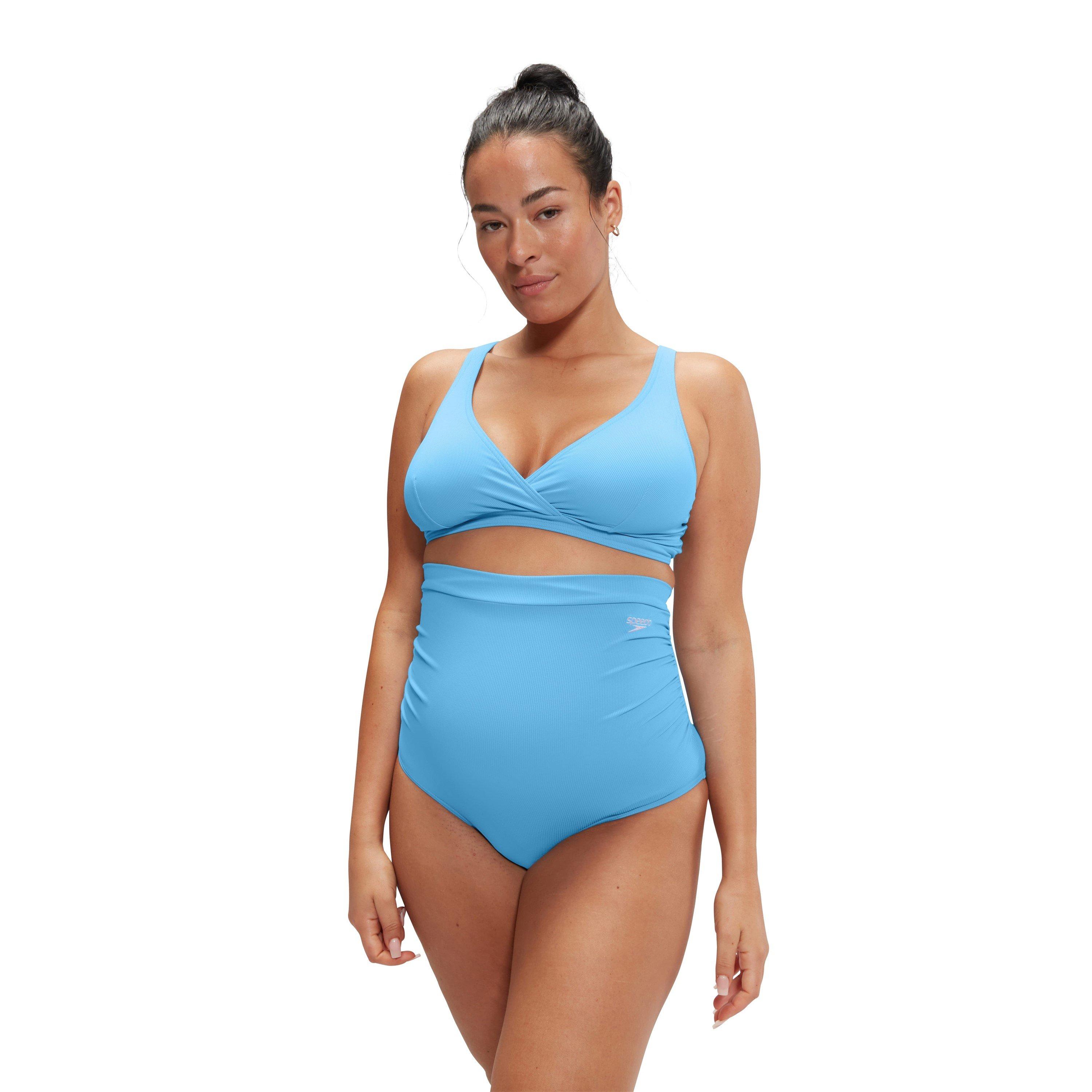 Blue - Speedo - Maternity High Waisted Bikini - 2