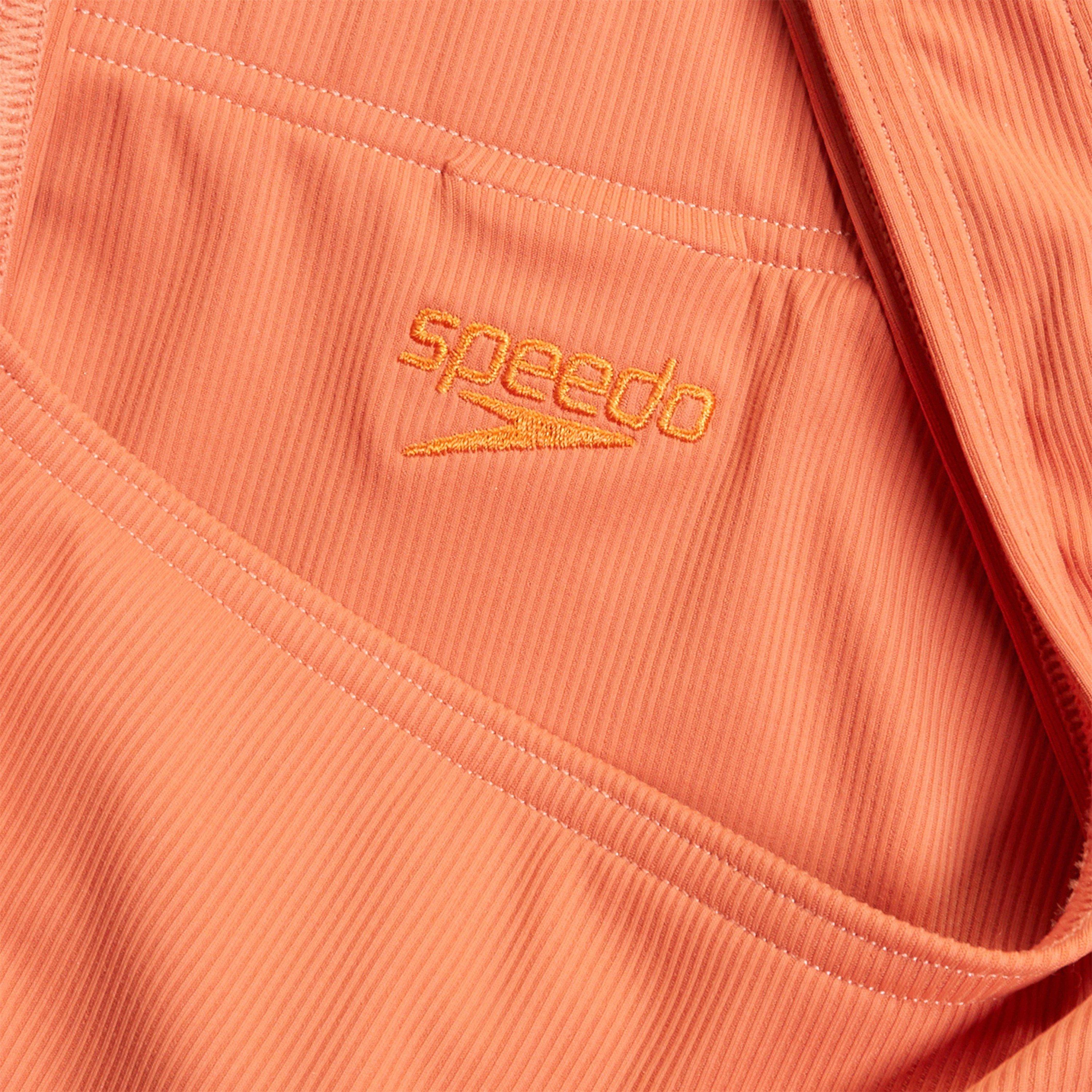 Orange - Speedo - Textured Deep U-Back Bikini - 7