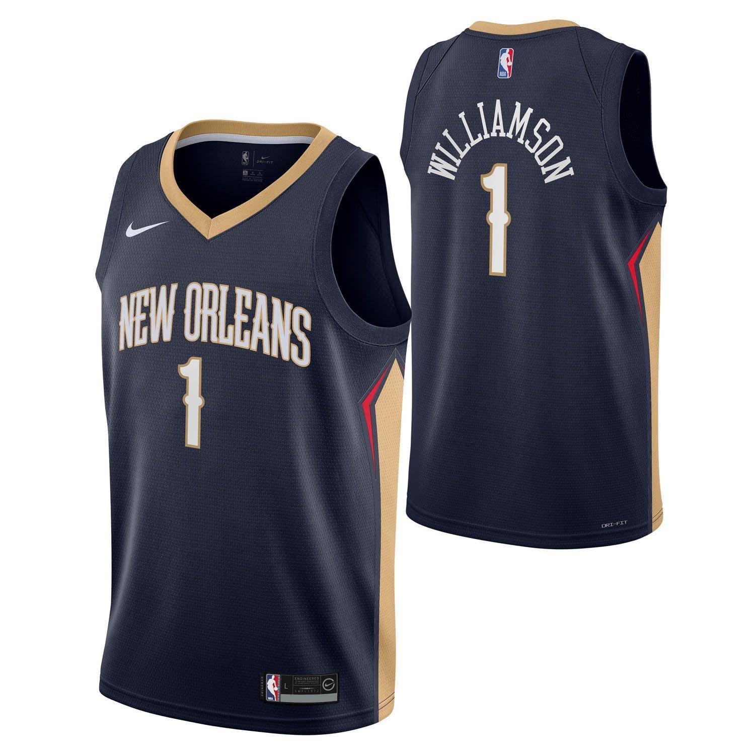 Blue - Nike - New Orleans Pelicans Williamson #1 Jersey - 3