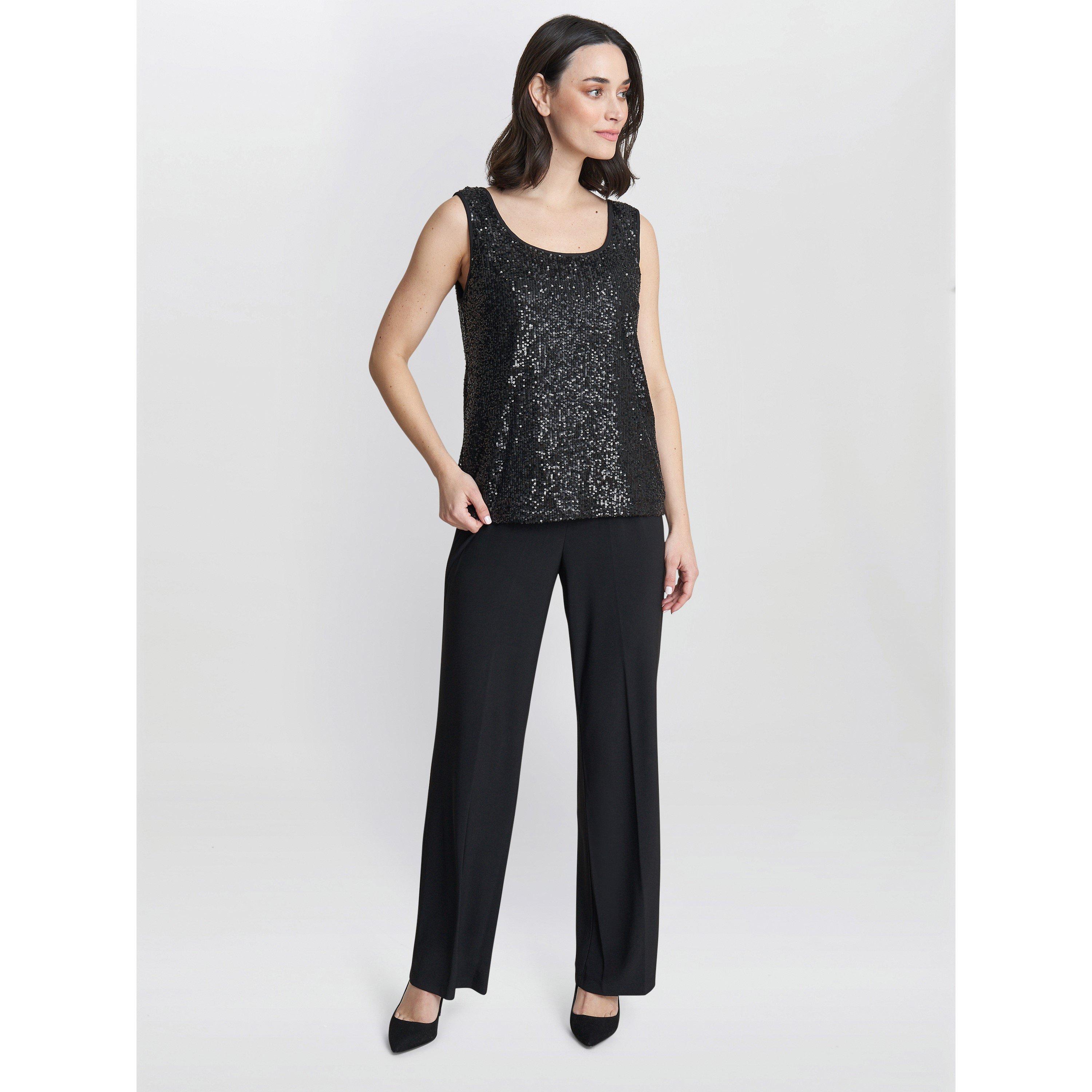 Black - Gina Bacconi - Jessica Three Piece Jersey Trouser Suit - 5