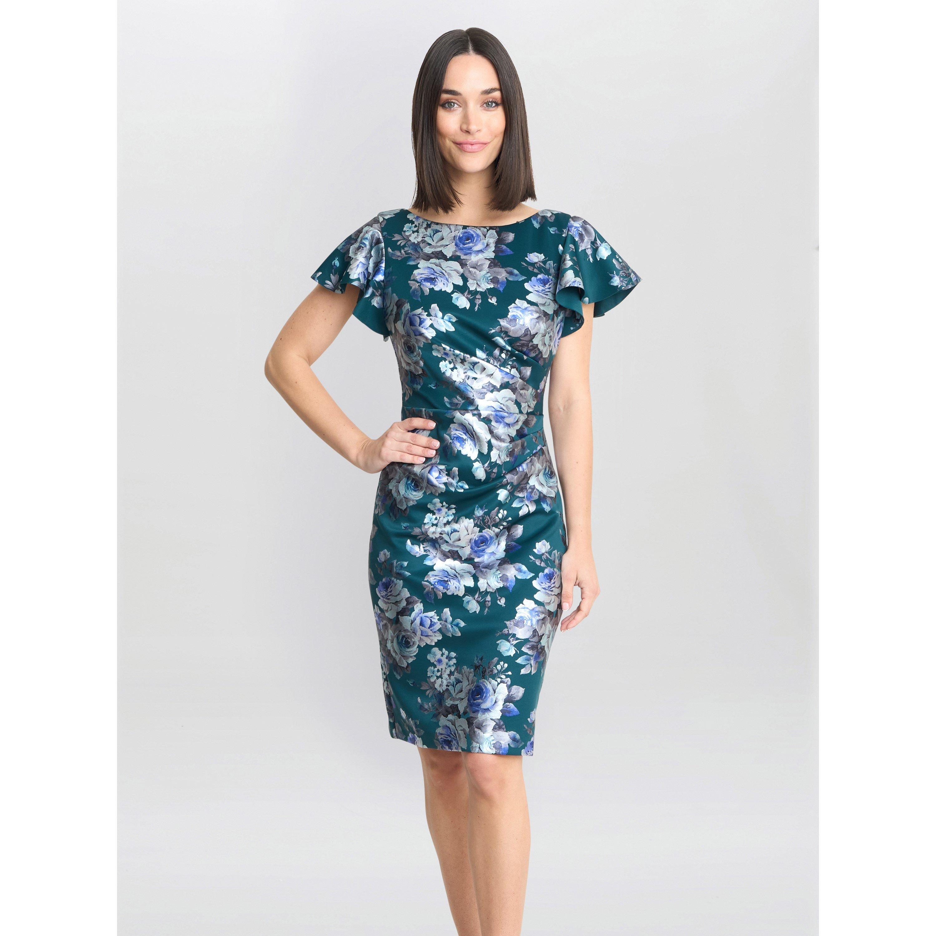 Bright Green - Gina Bacconi - Women's Wanda Printed Shift Dress - 1