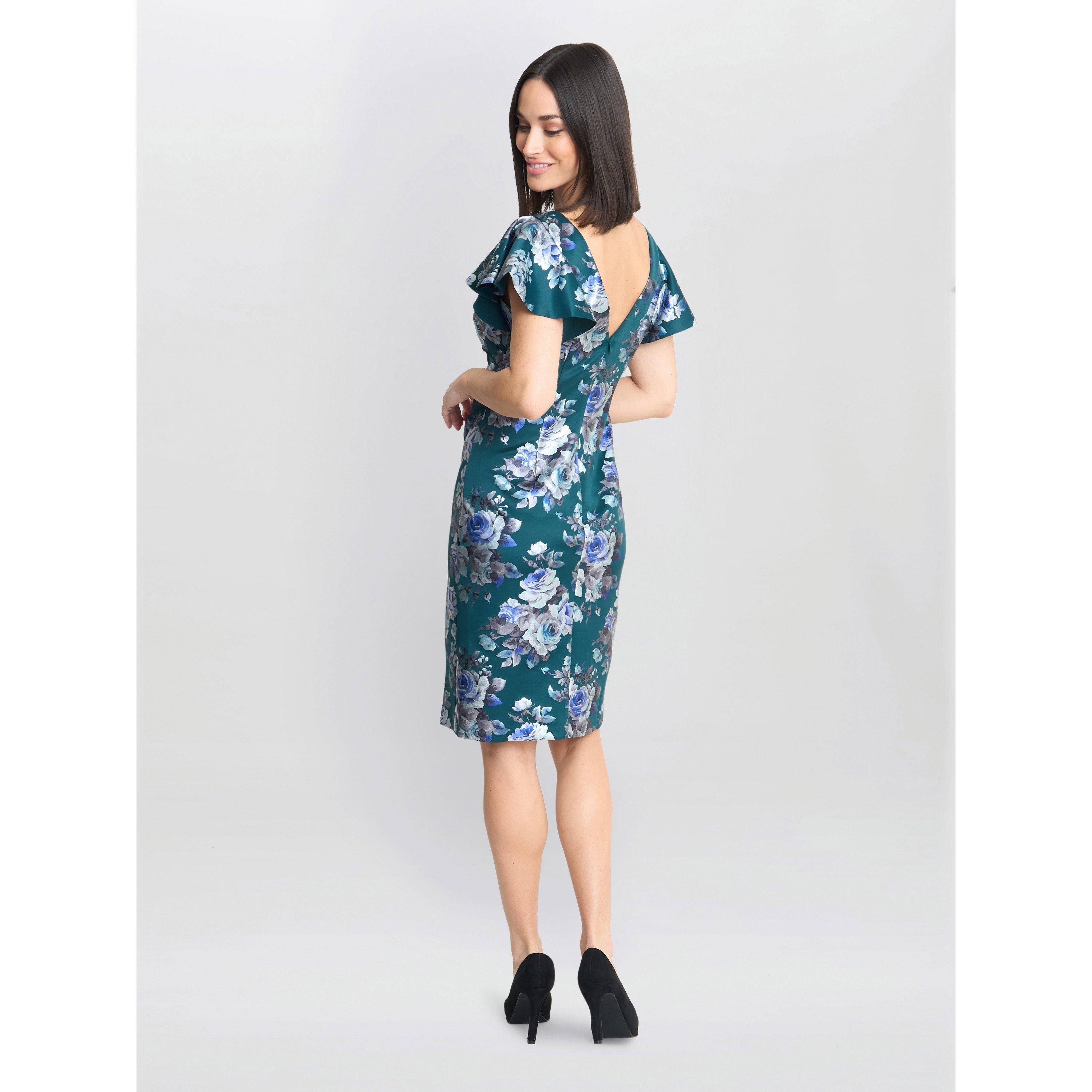 Bright Green - Gina Bacconi - Women's Wanda Printed Shift Dress - 2