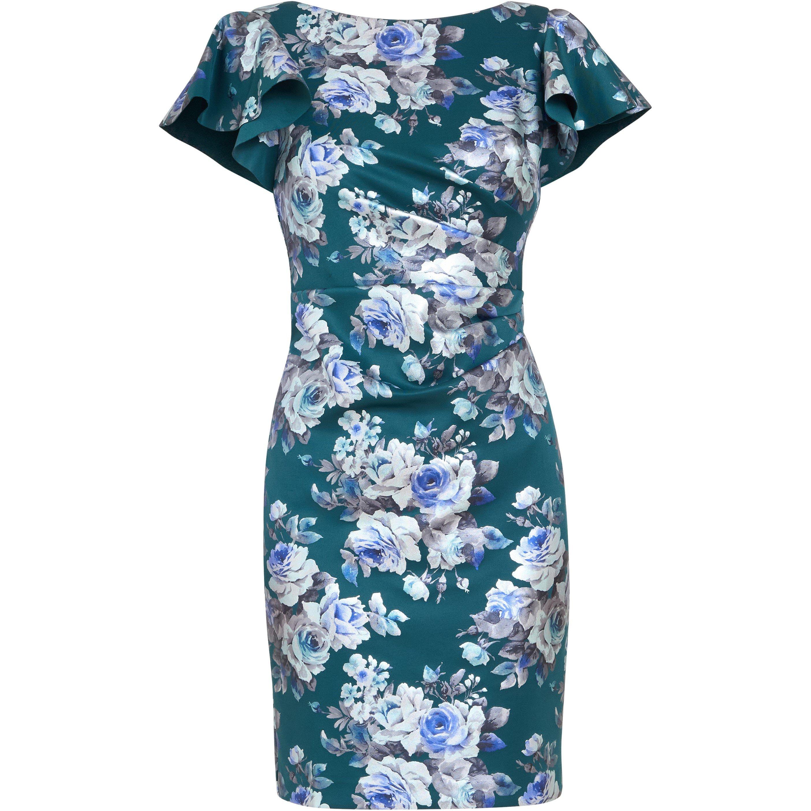 Bright Green - Gina Bacconi - Women's Wanda Printed Shift Dress - 4