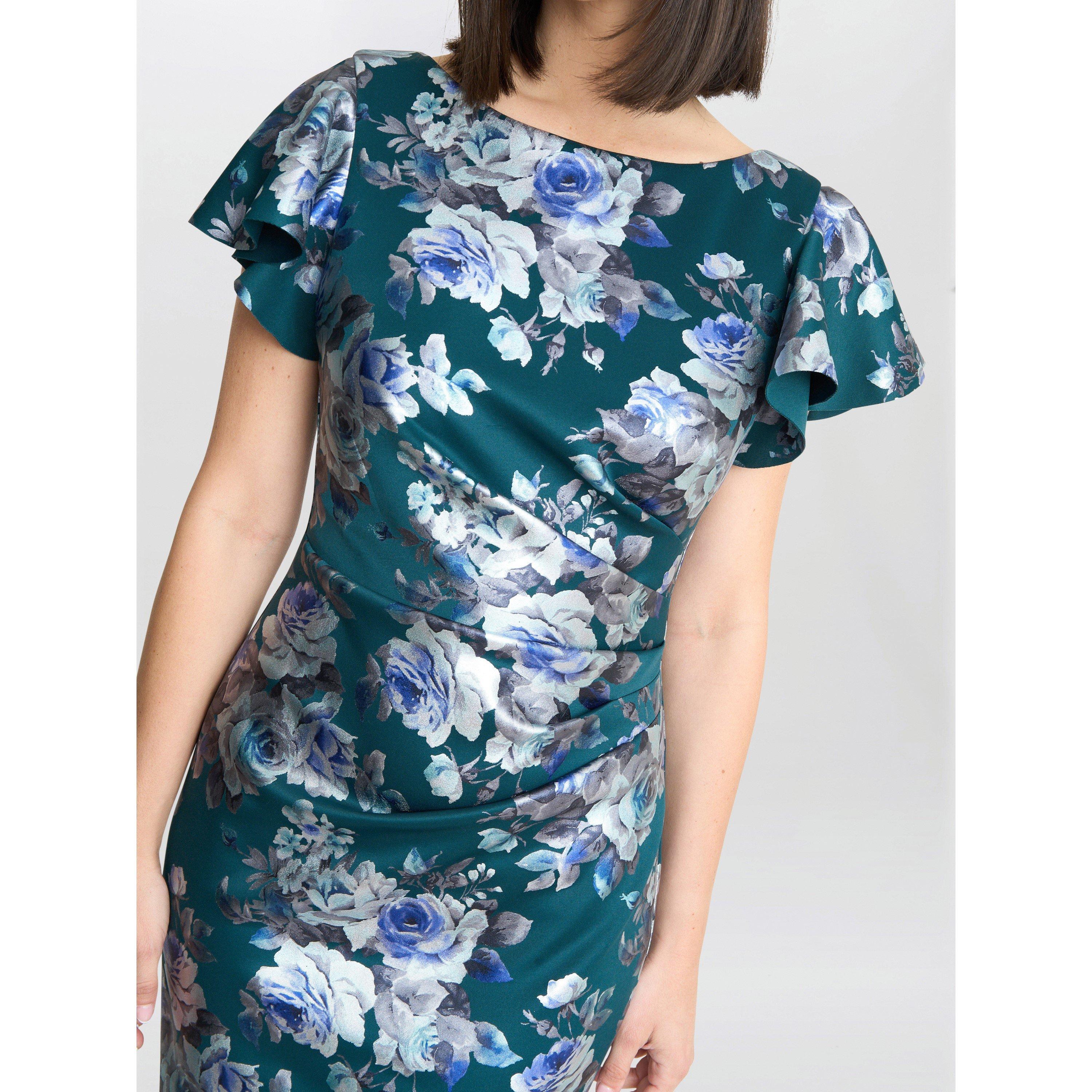 Bright Green - Gina Bacconi - Women's Wanda Printed Shift Dress - 5